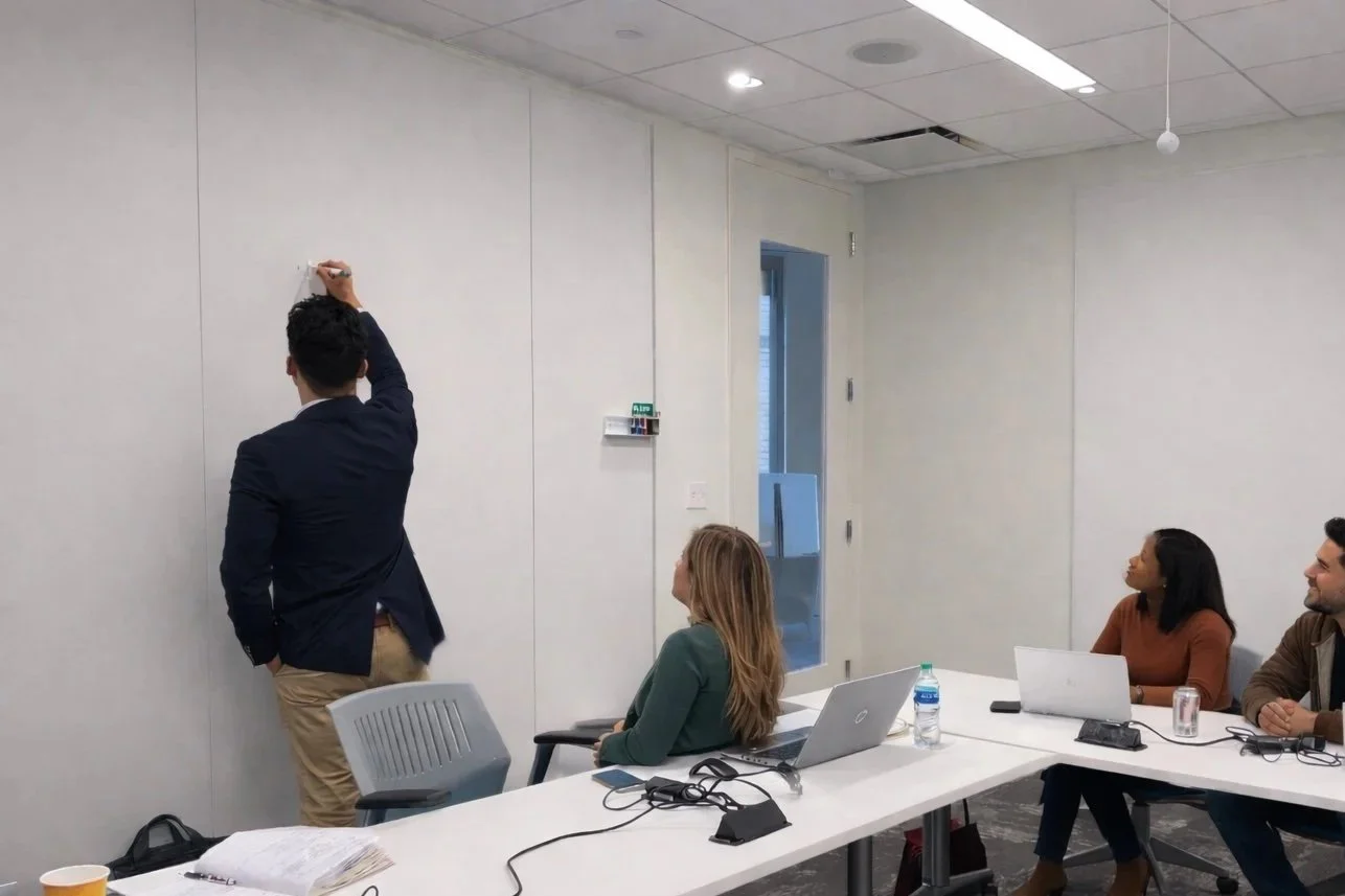 Consultant advising on vision and decision-making for the organization