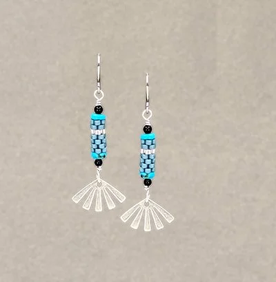 Spring Thing, Turquoise : : dangle gemstone earrings