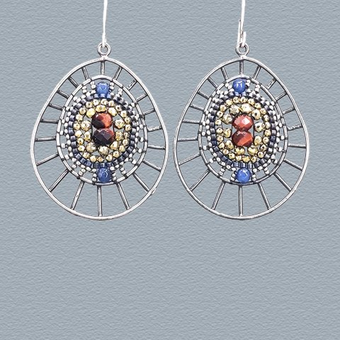Forge Blue : : statement earrings