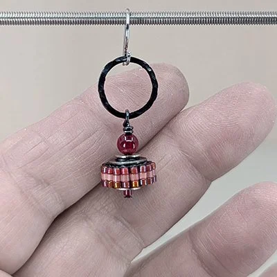 Carnelian gemstone earrings 01.jpg