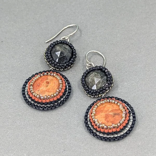 Good Day Sunshine : : Obsidian Earrings