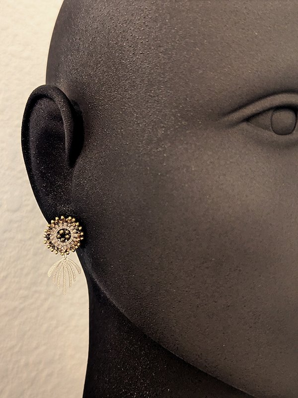 Evening Shower :: Pyrite Earrings PXL_20251222_002205464.MP.jpg