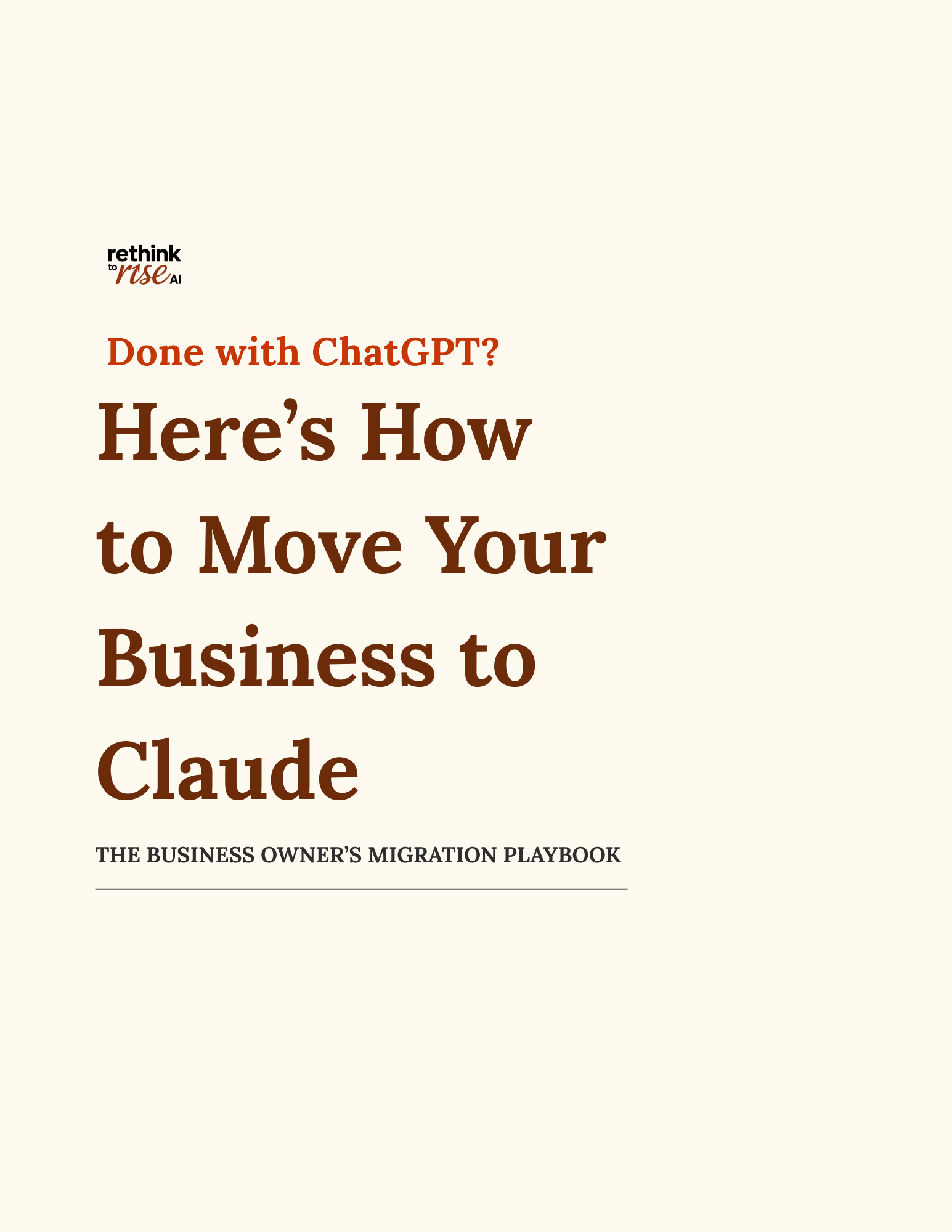 The ChatGPT to Claude Migration Guide