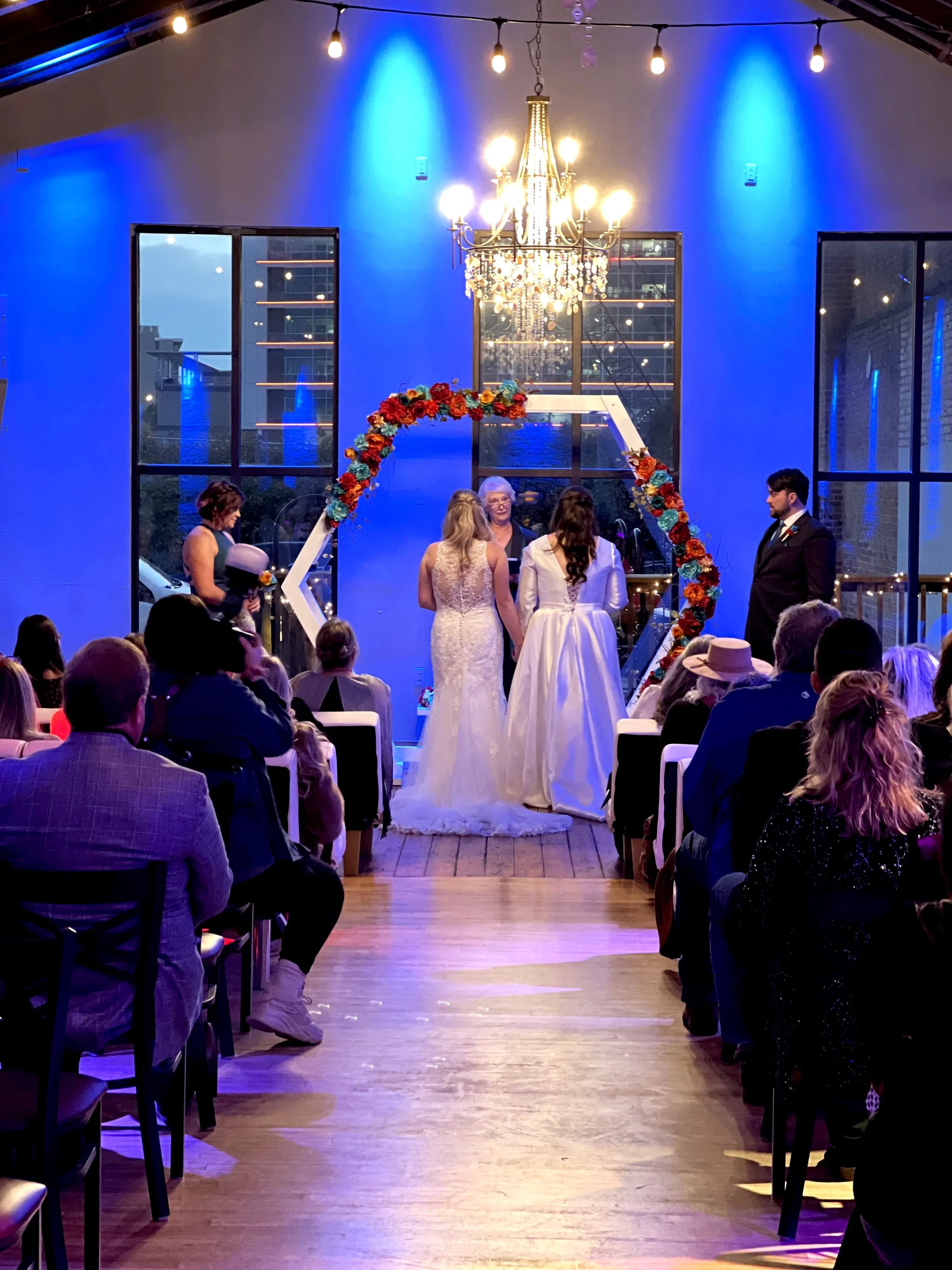 Gay wedding ceremony at Twenty Seven Event Venue in Little Rock Arkansas