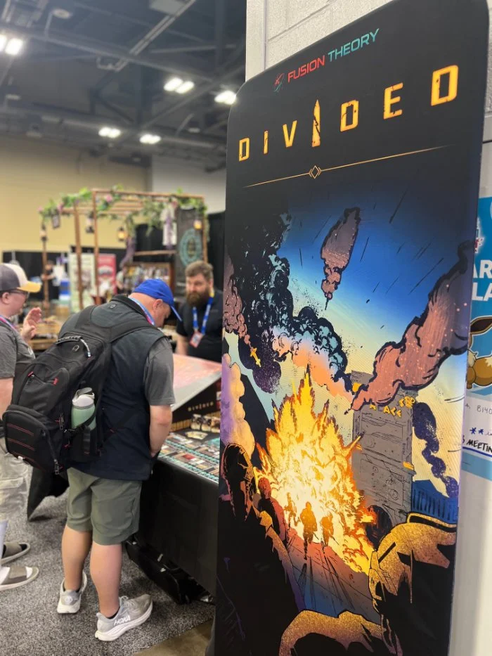 side view of fusion thoery booth