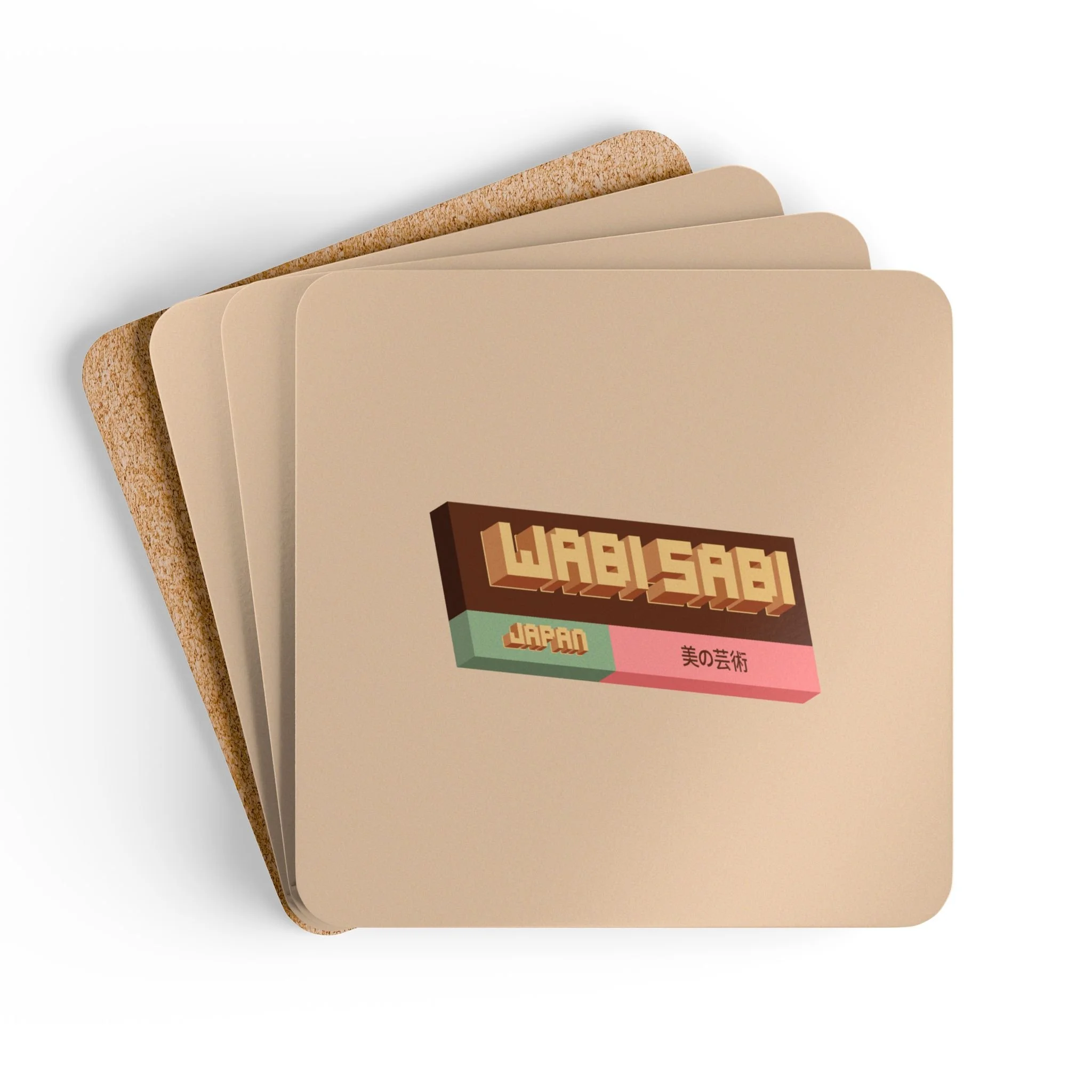 Wabi Sabi 3D Coaster x4