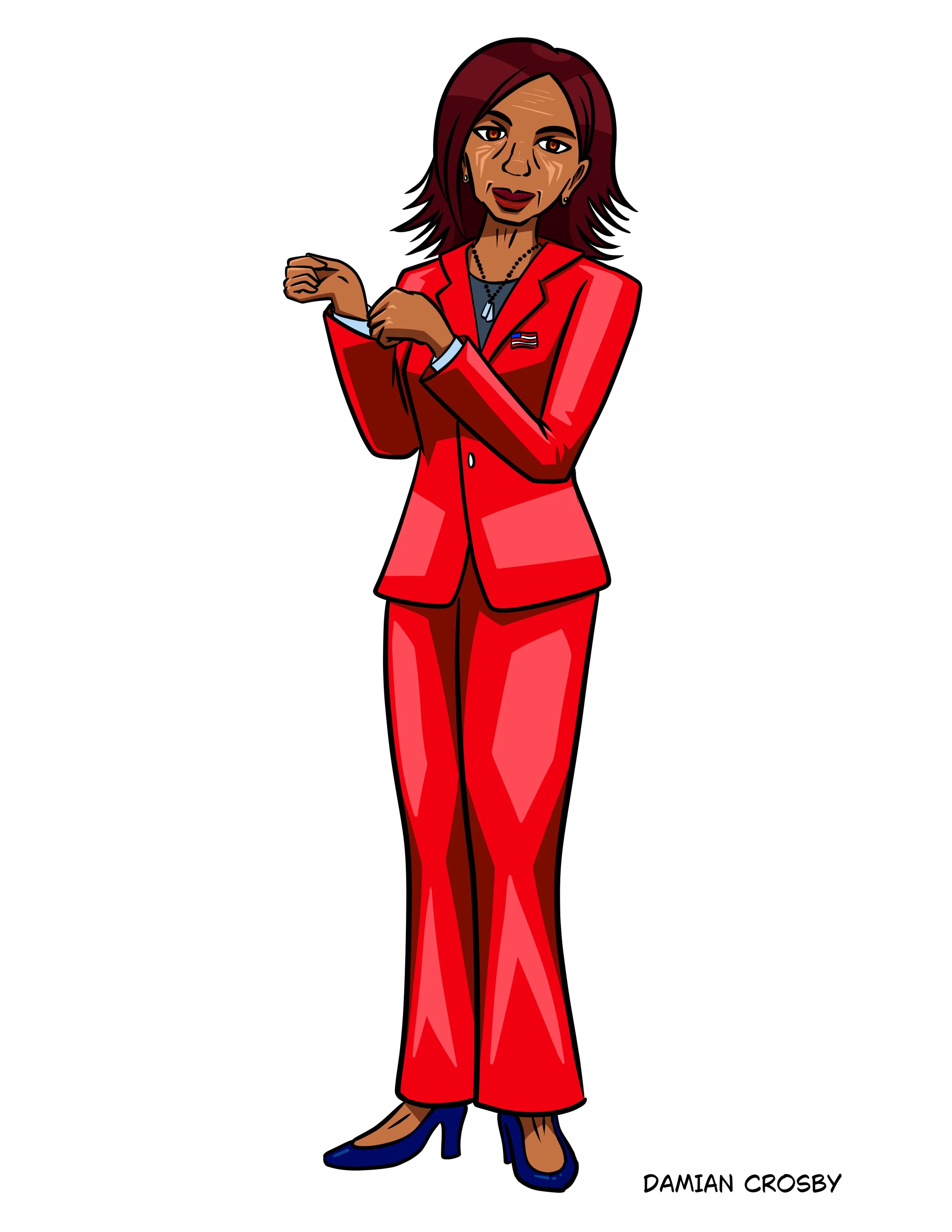 Human At Various Ages Caricature Assignment - Elder