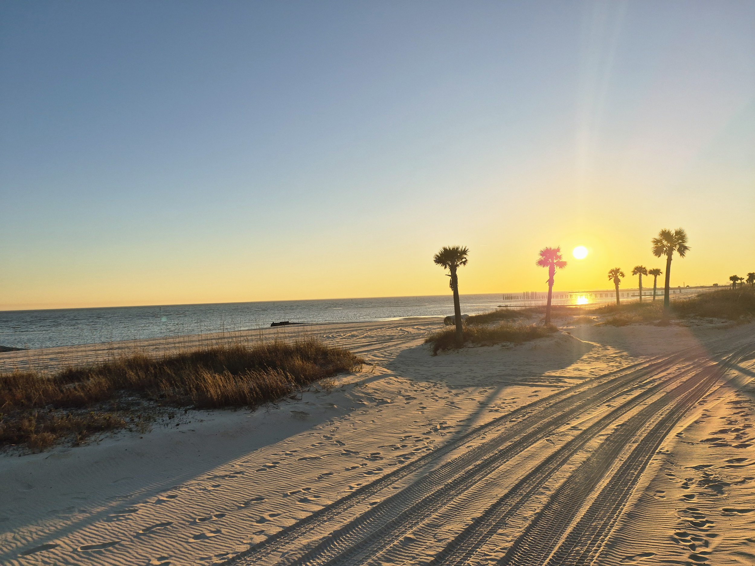 West Biloxi Beach across the street from the RV Park