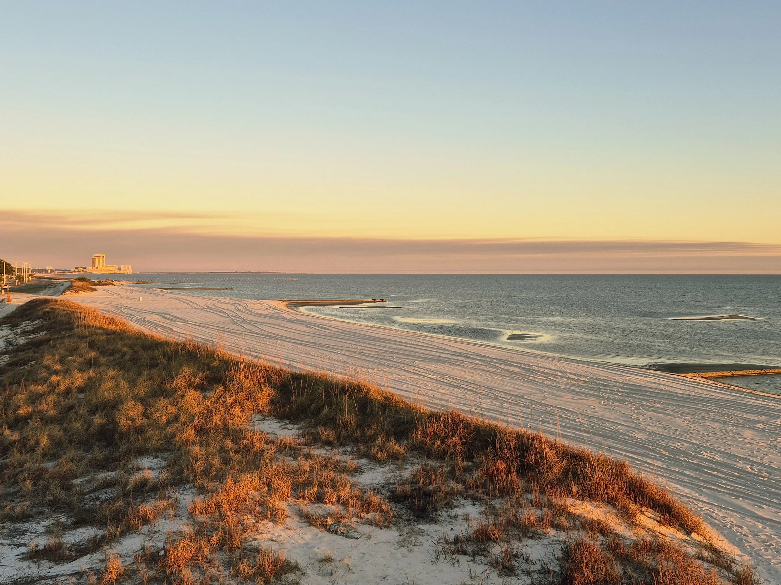 West Biloxi Beach across the street from the RV Park