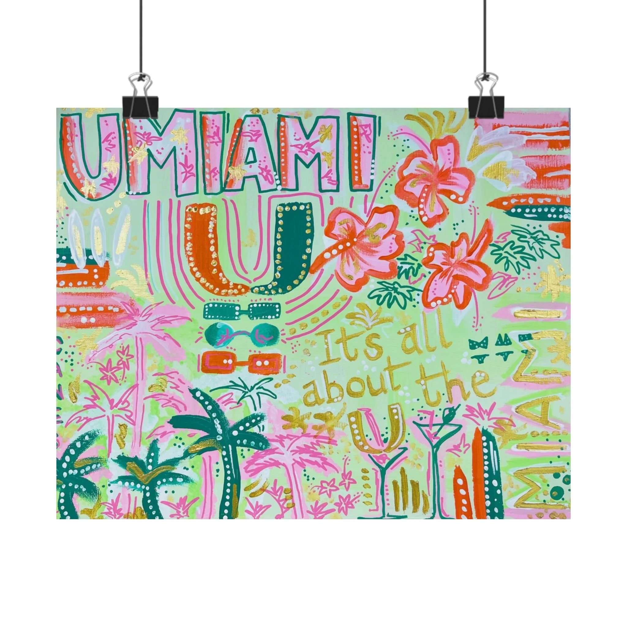 UMiami -- Matte Horizontal Posters