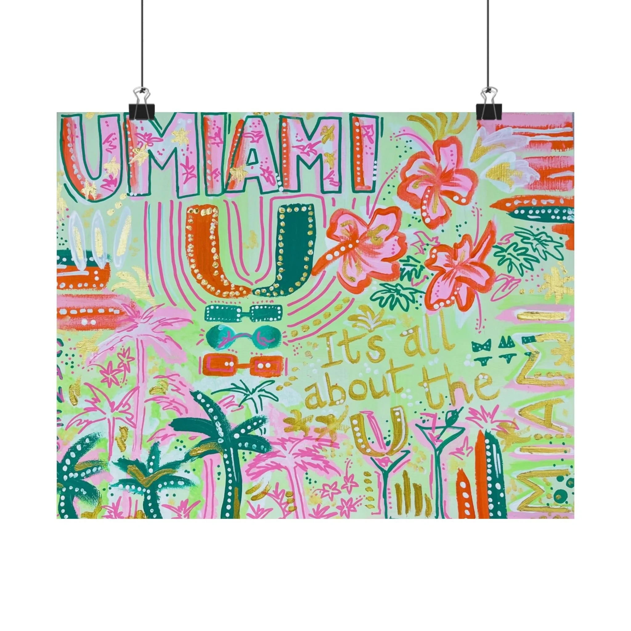 UMiami -- Matte Horizontal Posters