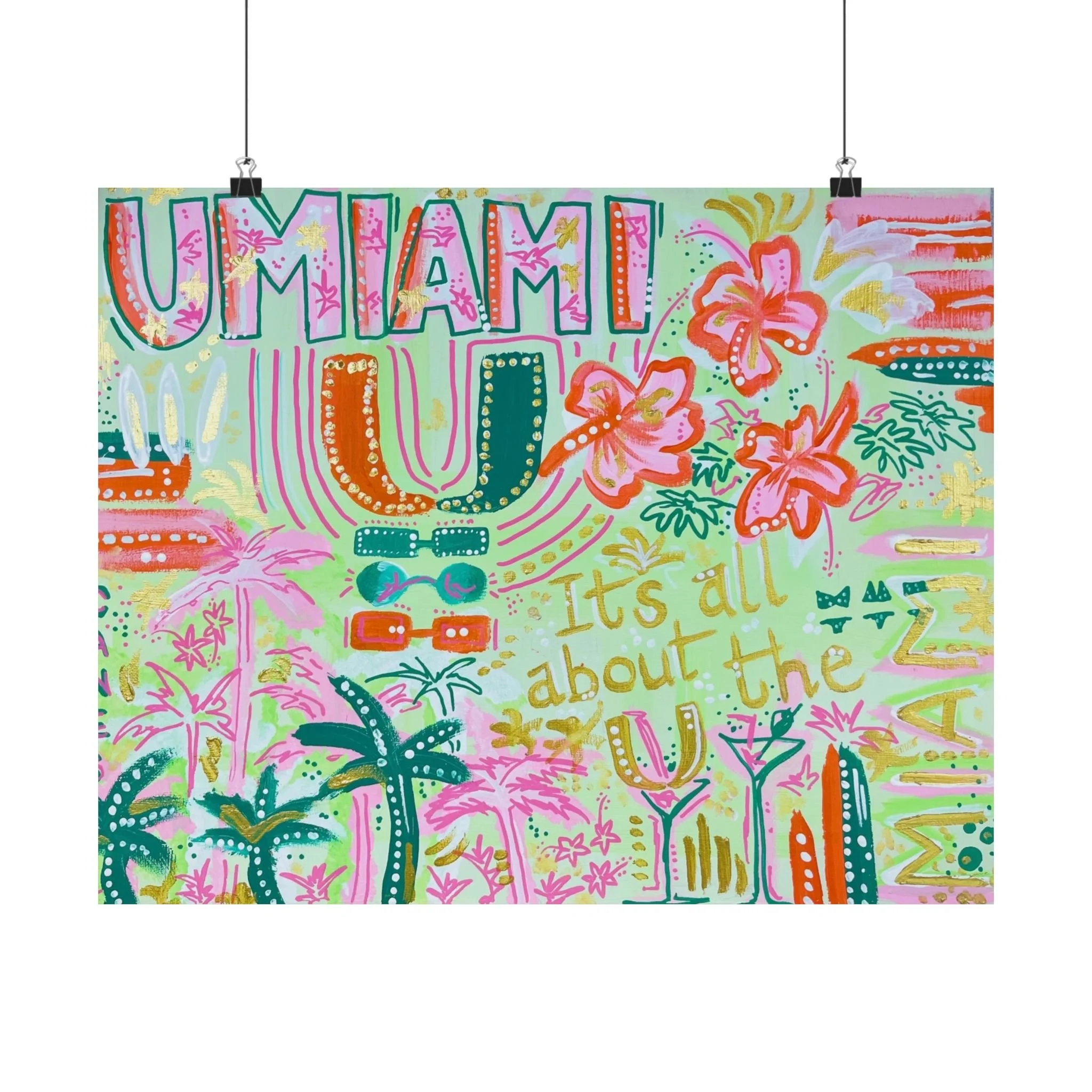 UMiami -- Matte Horizontal Posters