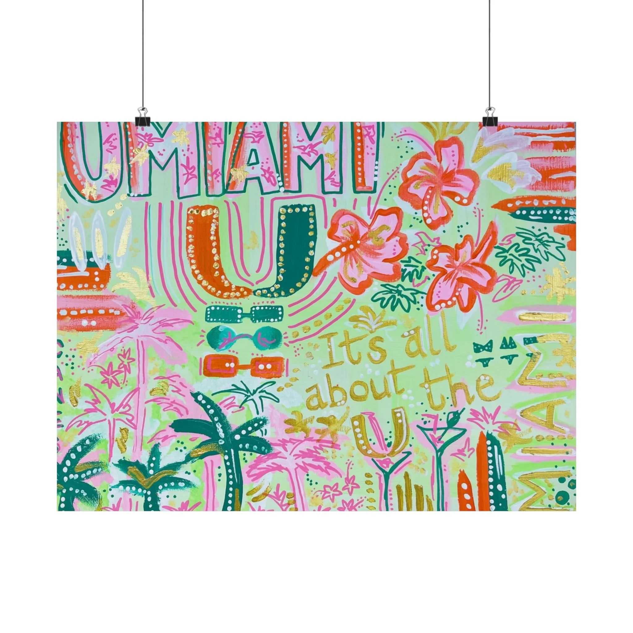 UMiami -- Matte Horizontal Posters