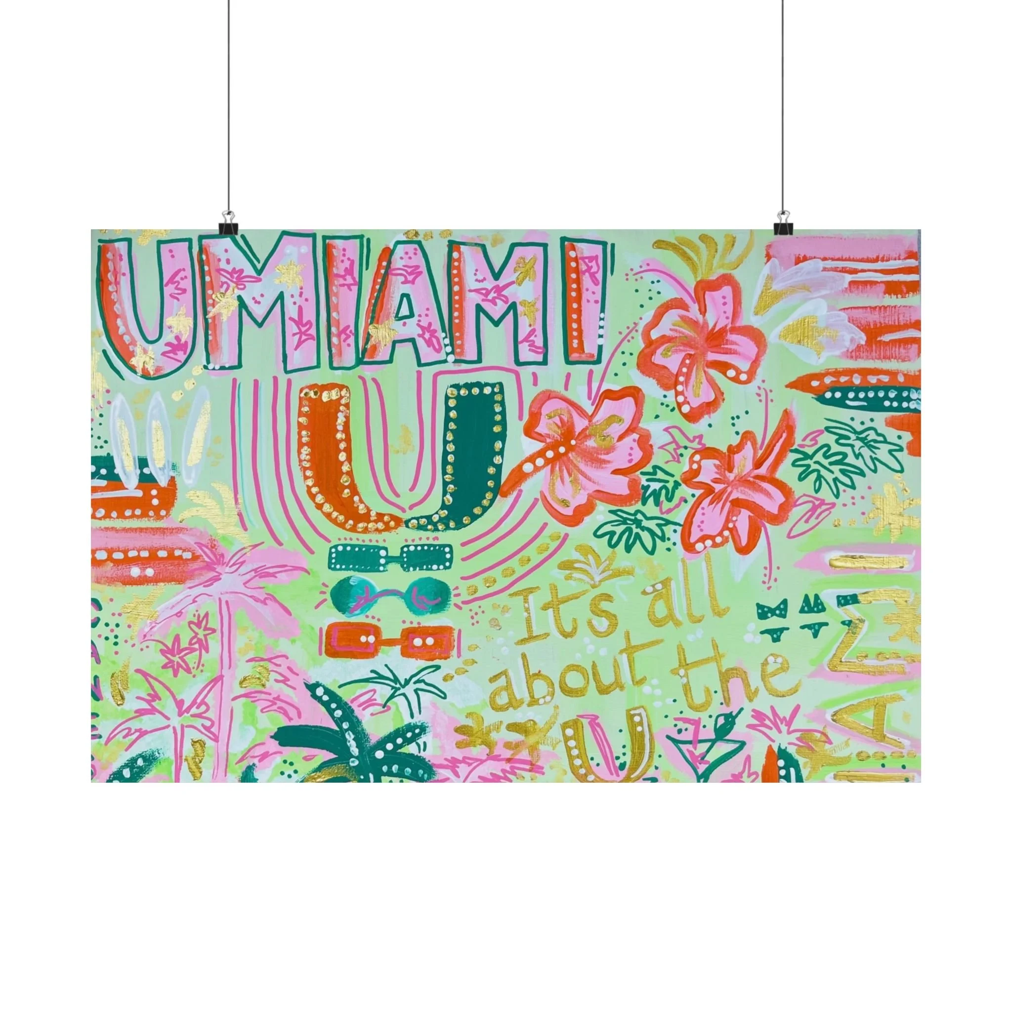 UMiami -- Matte Horizontal Posters