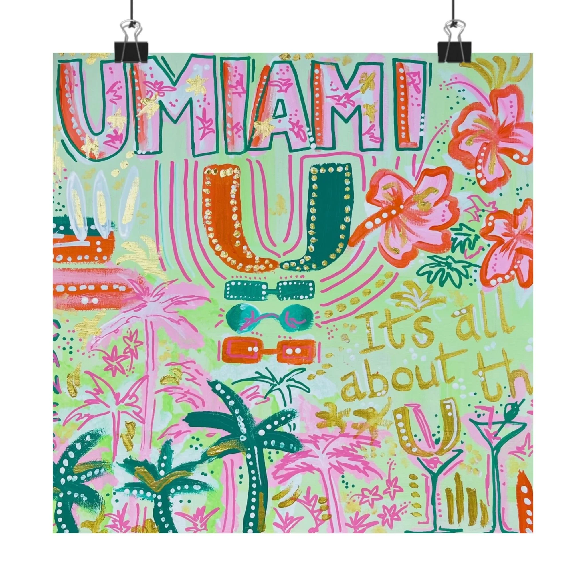 UMiami -- Matte Horizontal Posters