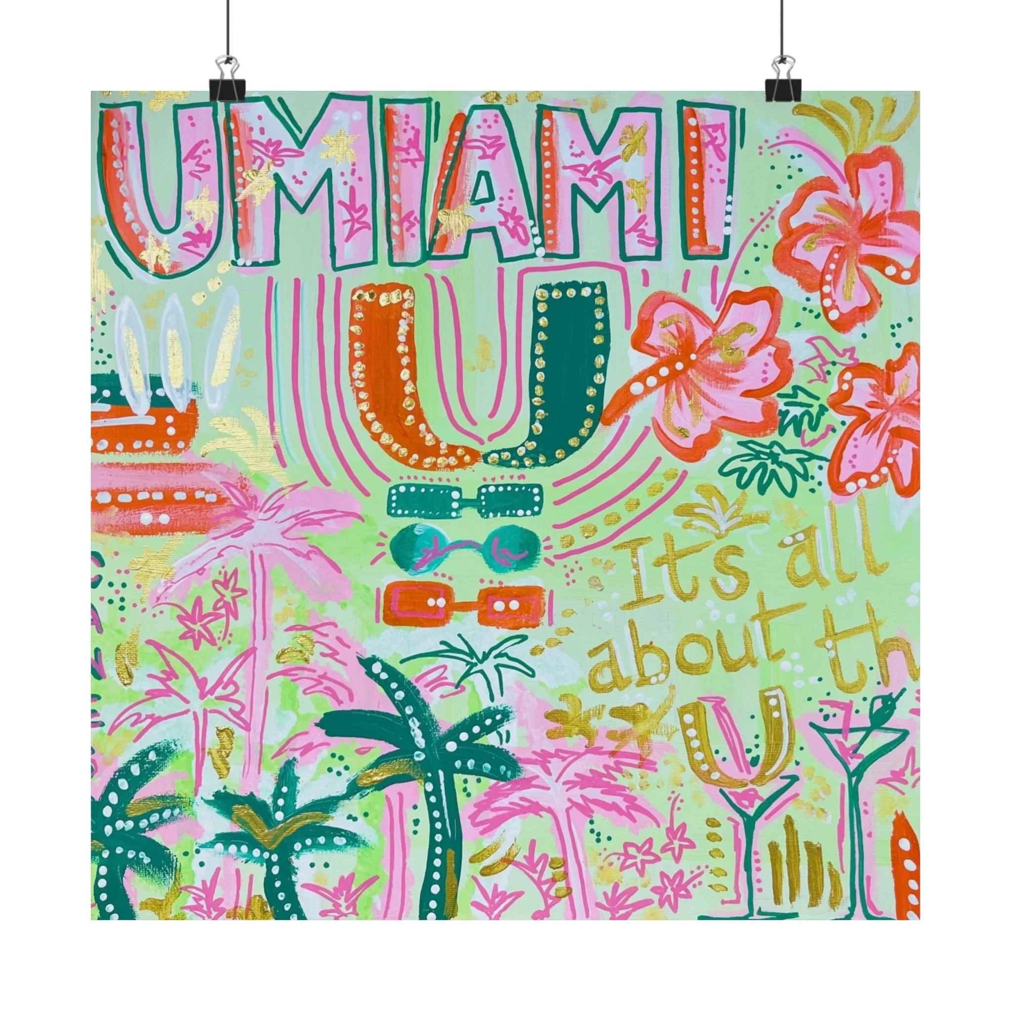 UMiami -- Matte Horizontal Posters
