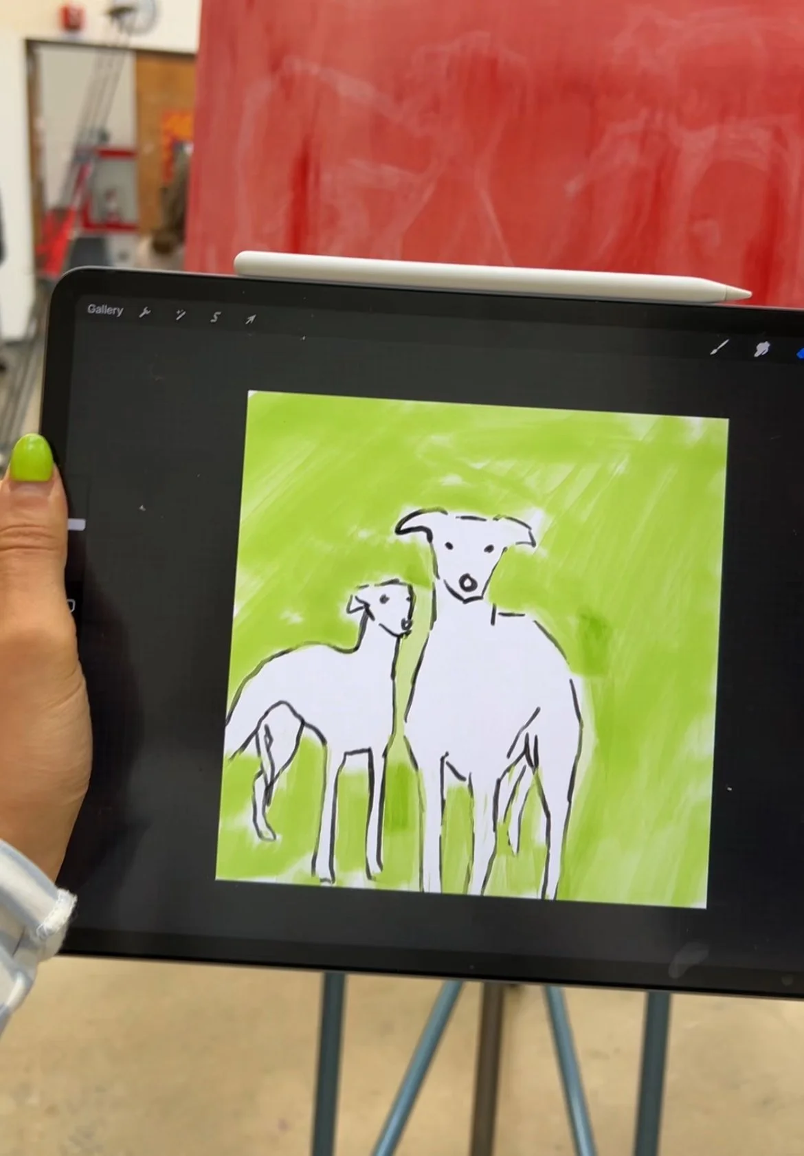 My initial reference sketch.