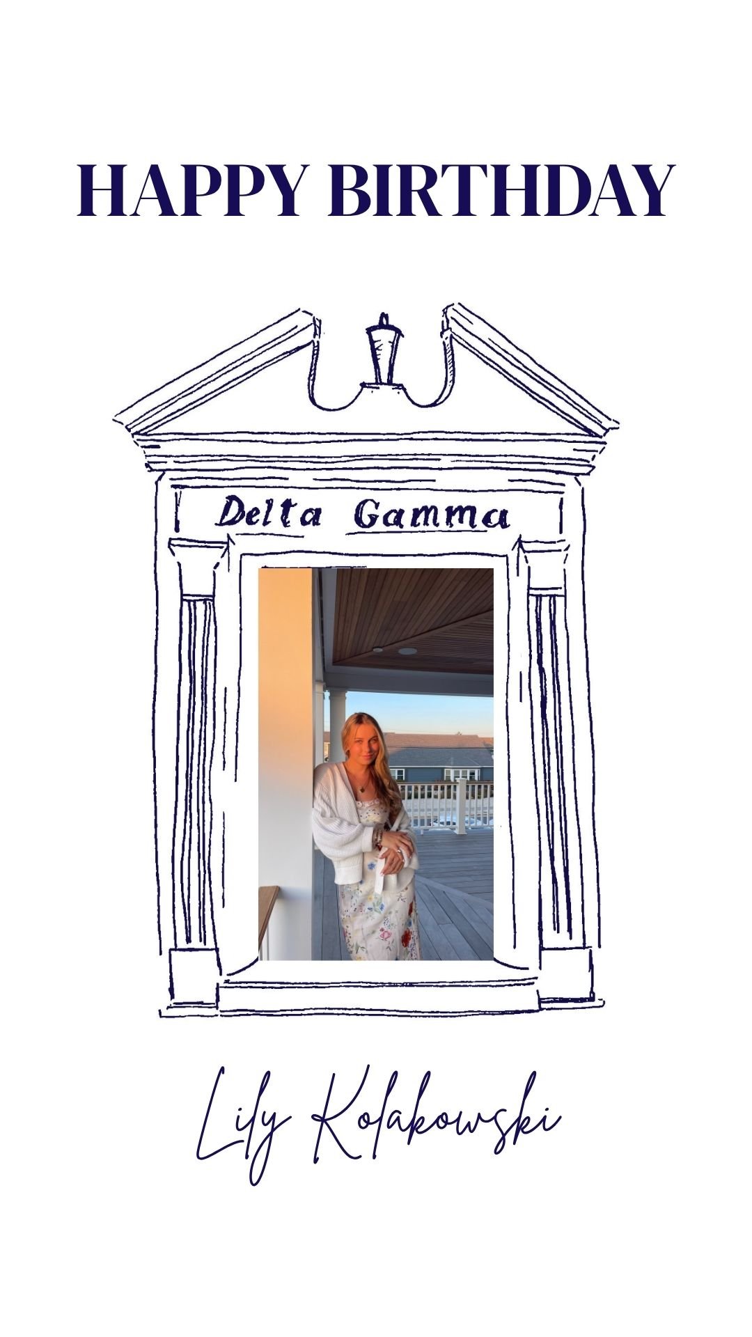 Delta Gamma Birthday Story Poster