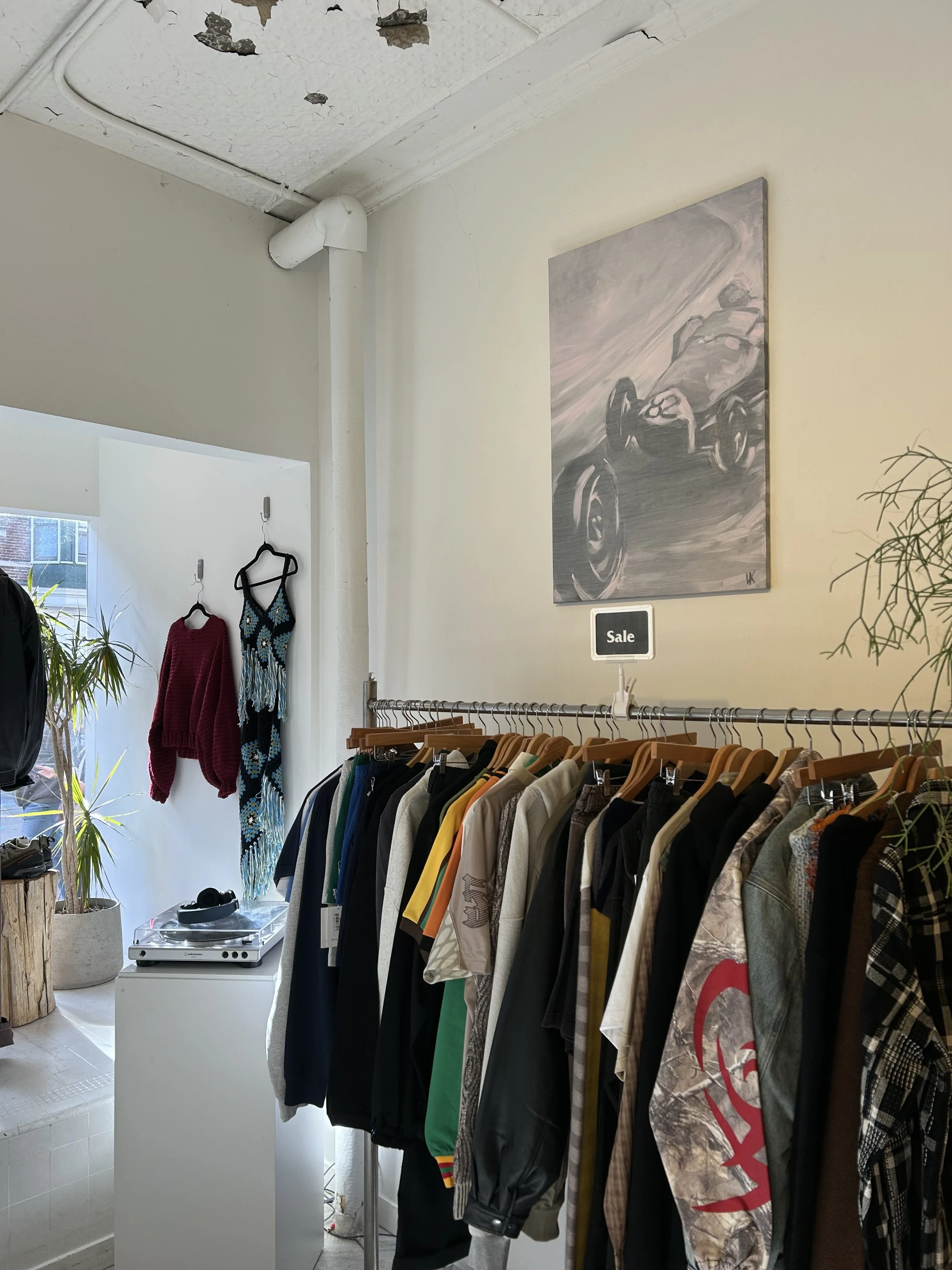 The final product was actually selected to be showcased in the retail store "August" on State Street for November.