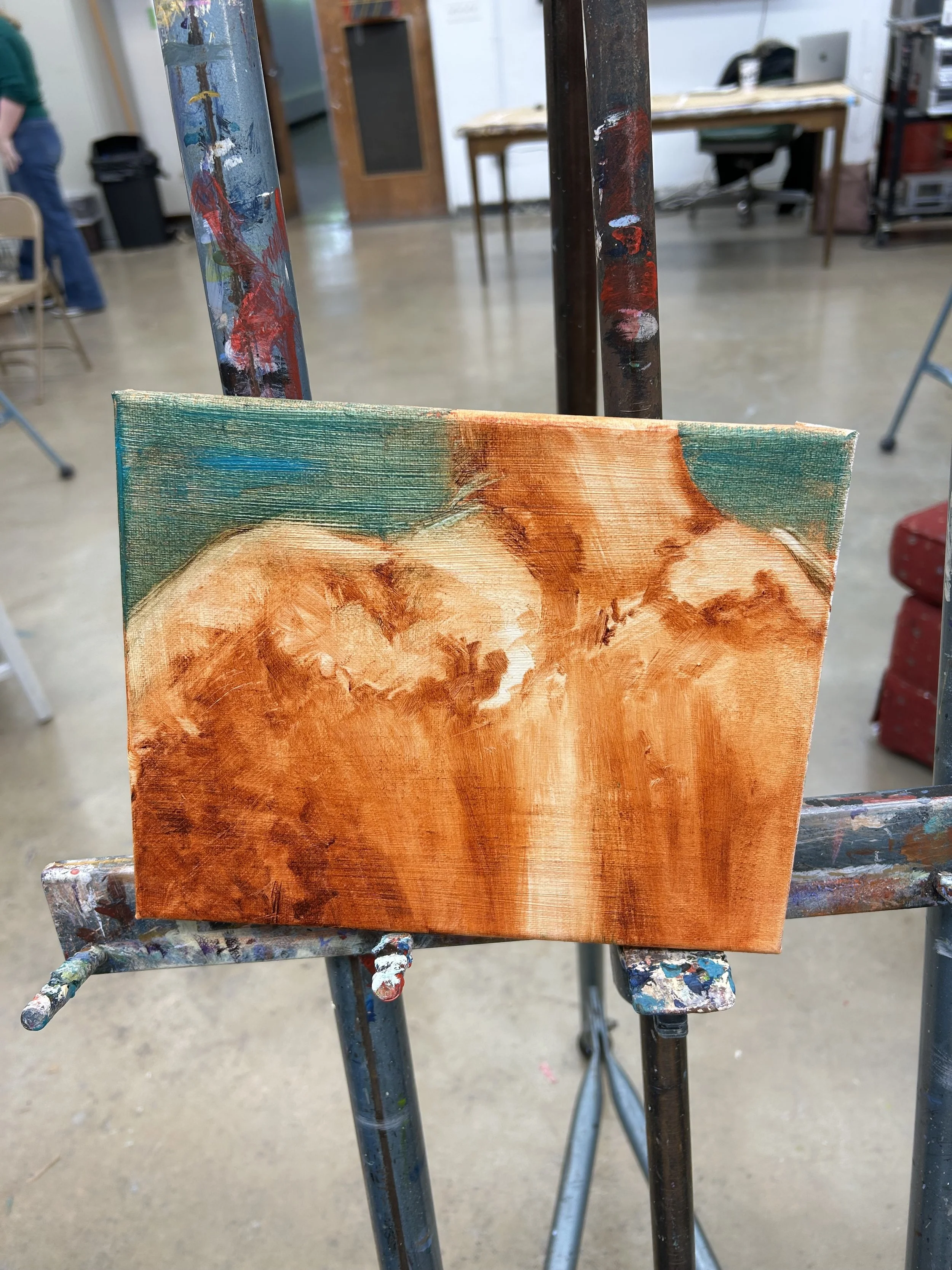 Then I proceeded to add more detail and smooth out some of the highlights.