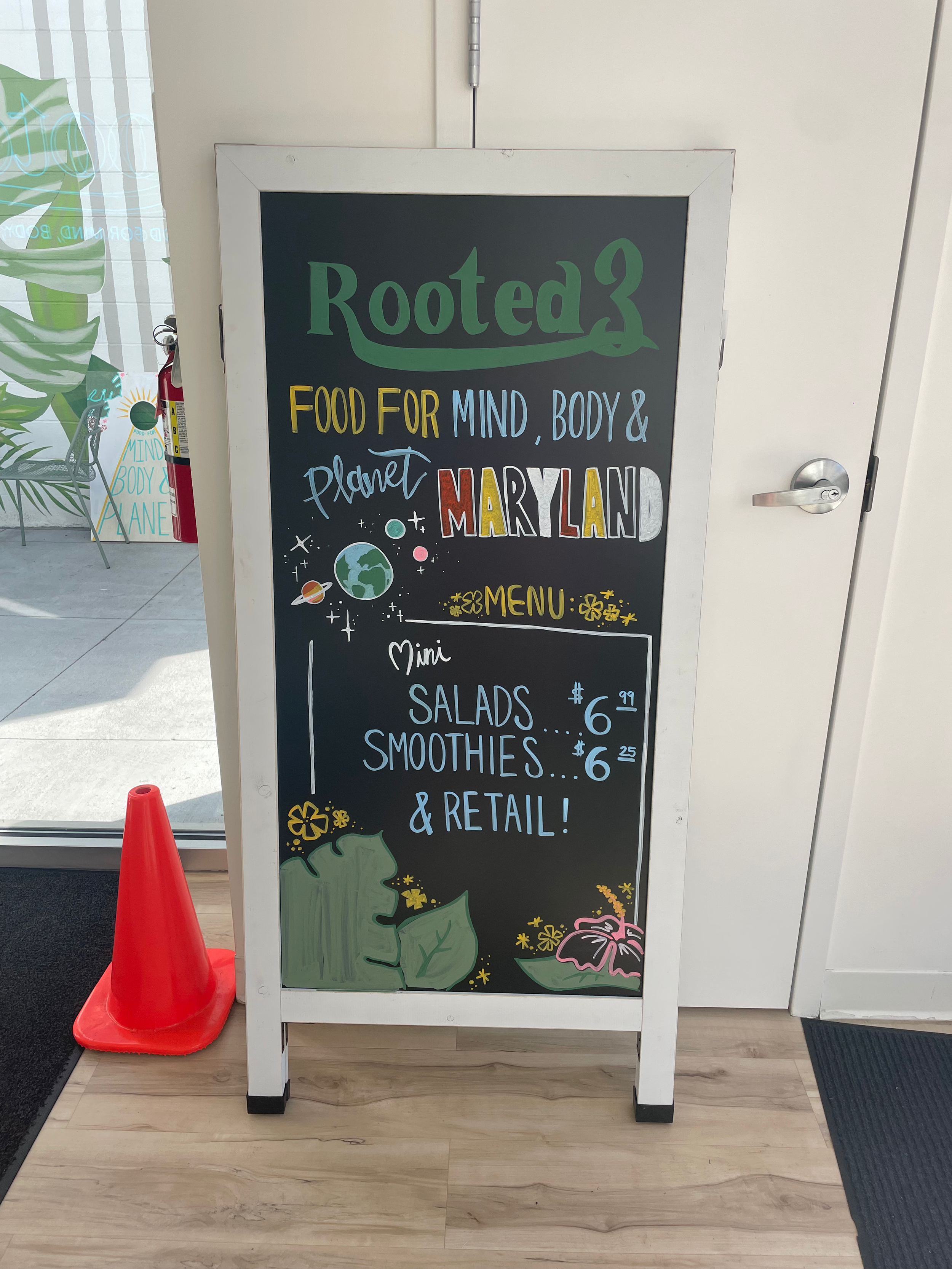 Rooted3 Planet Maryland Sign