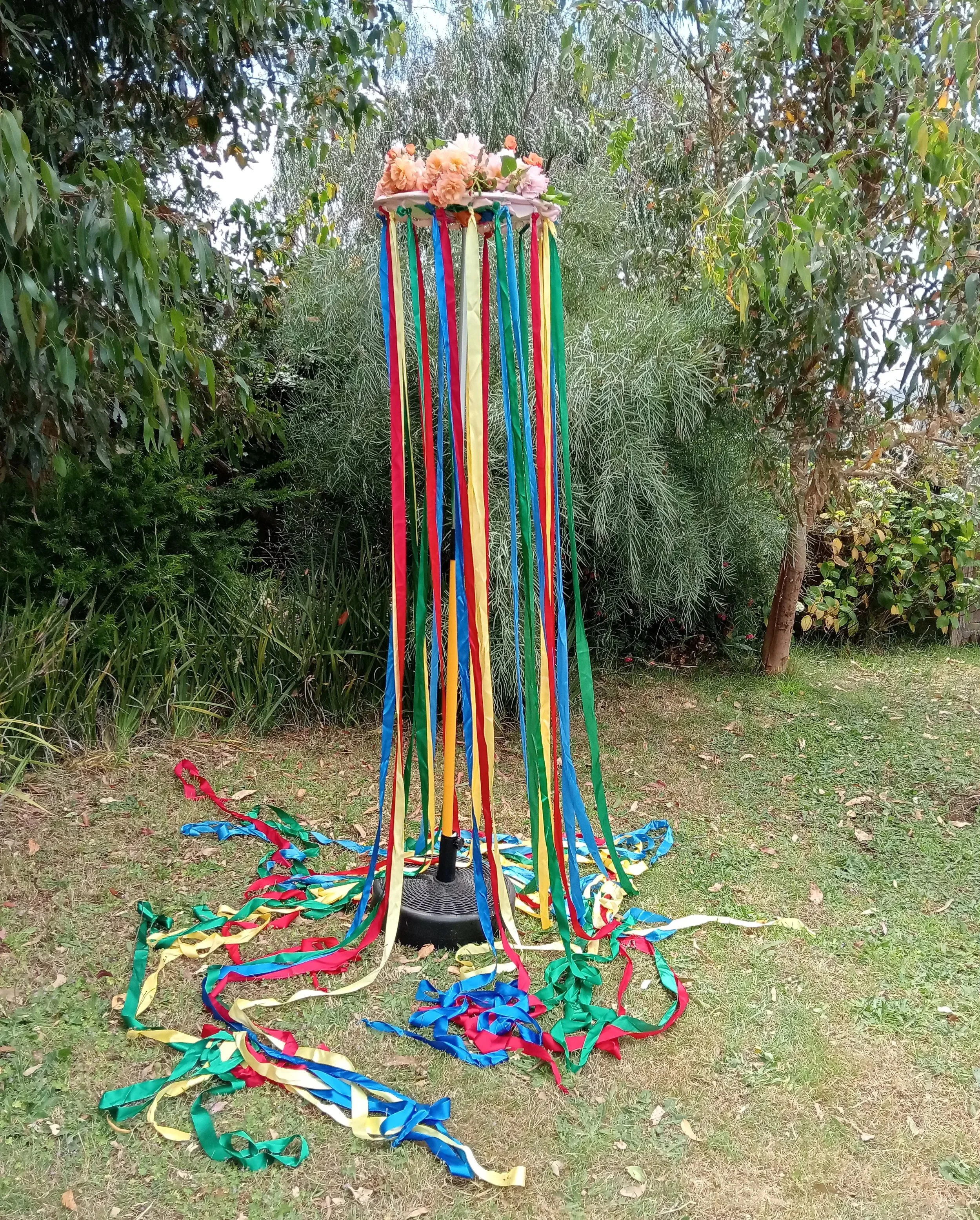 Maypole used for dancing