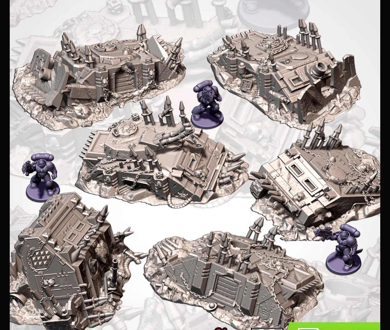 Destroyed Vehicles Set 3