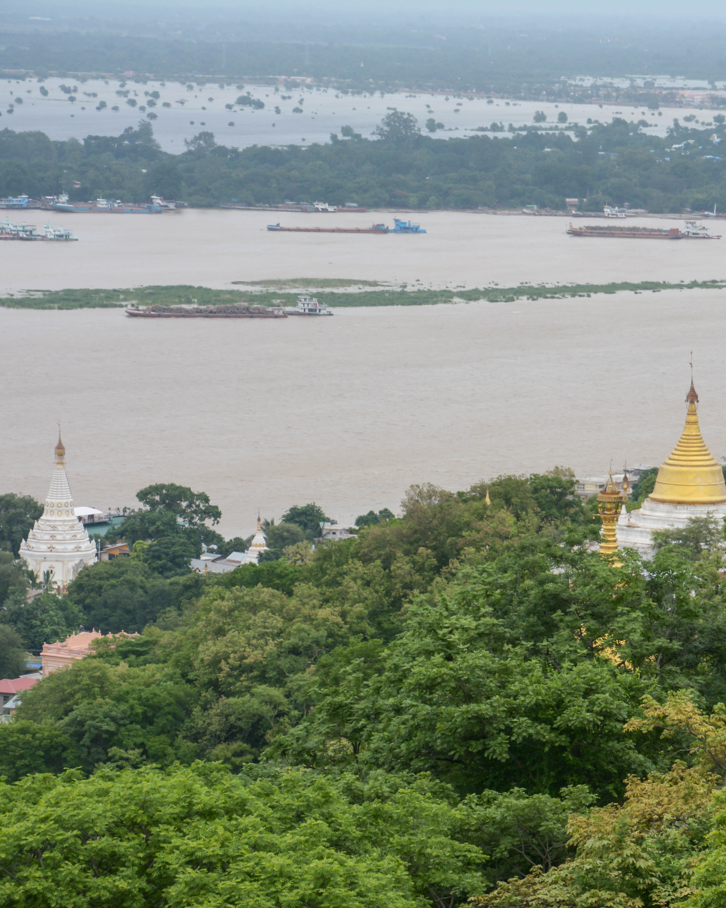Aerial photo of an area in western Myanmar