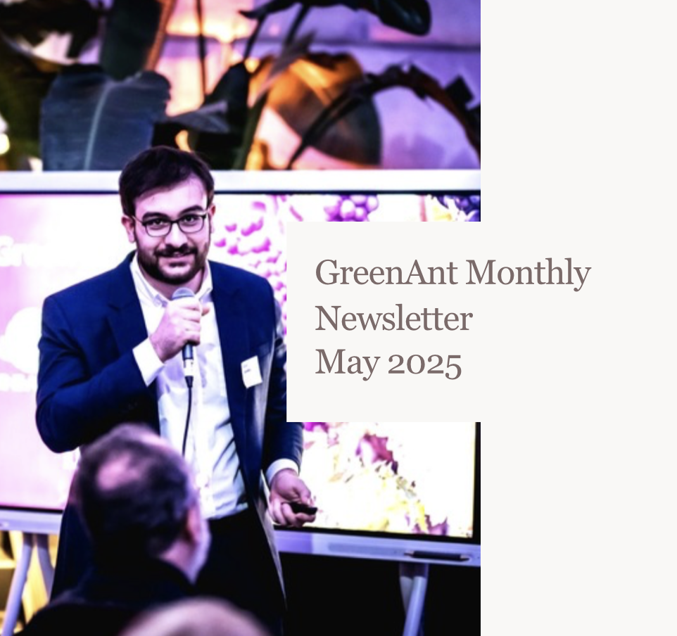 GreenAnt CEO Mario Simmaco delivers a presentation at Wine in Action Accelerator event