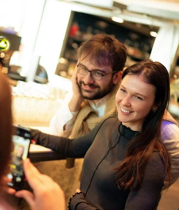 GreenAnt CEO Mario Simmaco and COO Anya Begue pose for a photographer at a recent conference