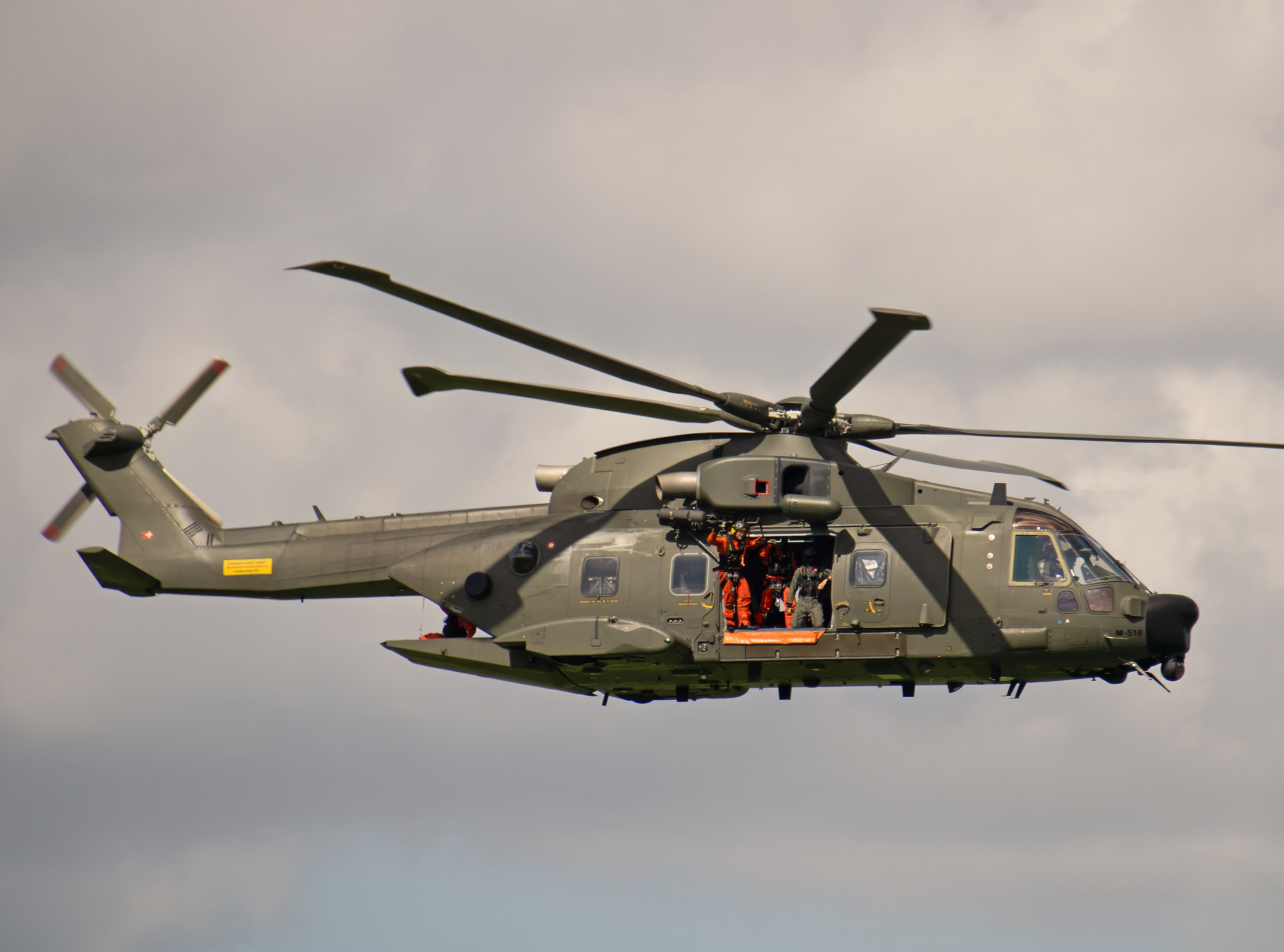Stock photo of helicopter in flight