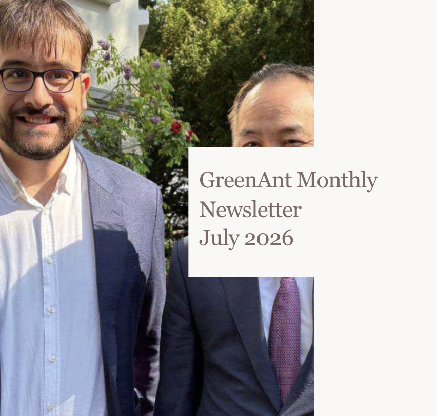 Photo of GreenAnt CEO Mario Simmaco posing with a Vietnamese dignitary