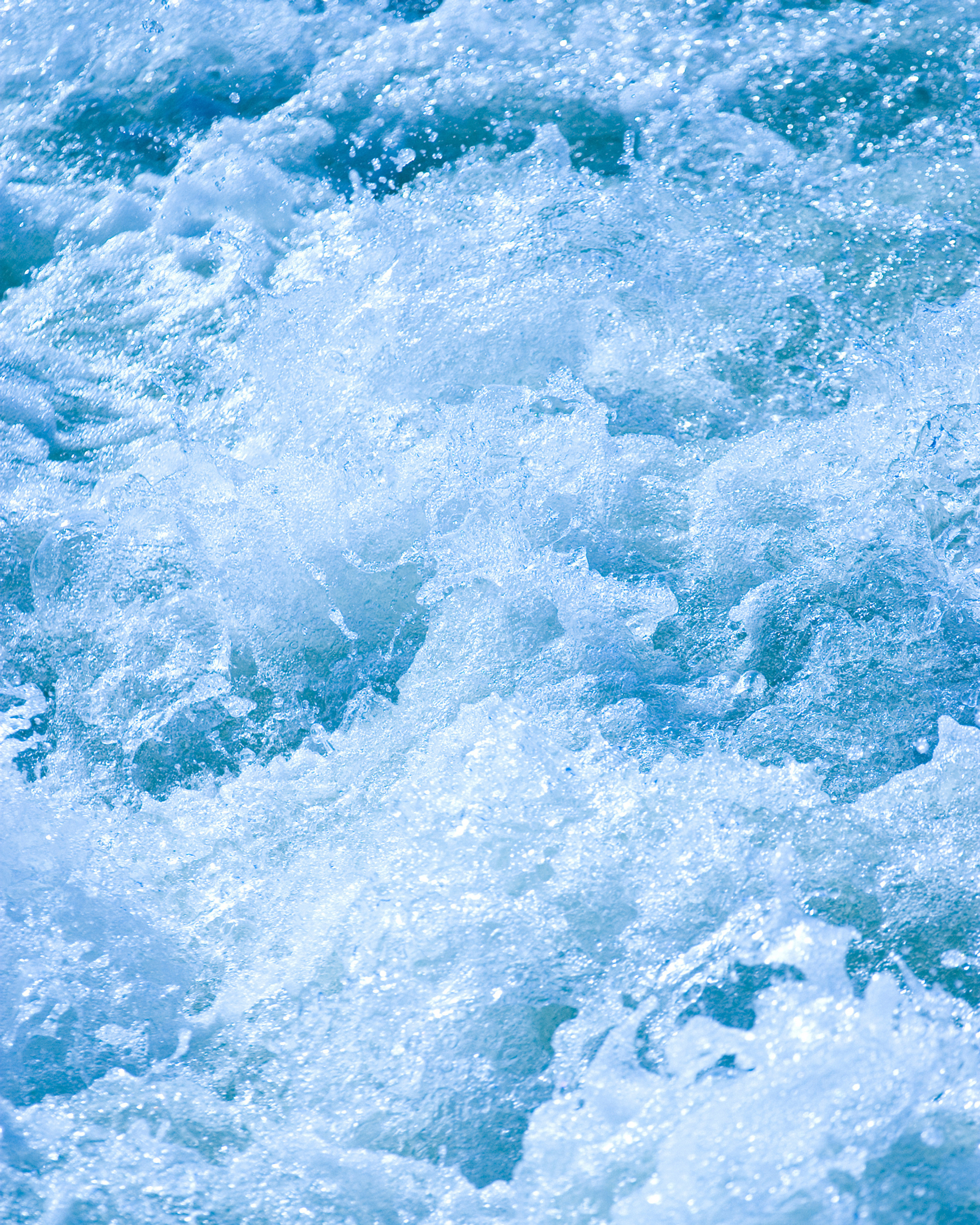Closeup photo of whitewater crests