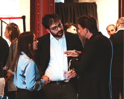GreenAnt CEO Mario Simmaco socializes at the Up!Rotterdam ScaleUp CEO event