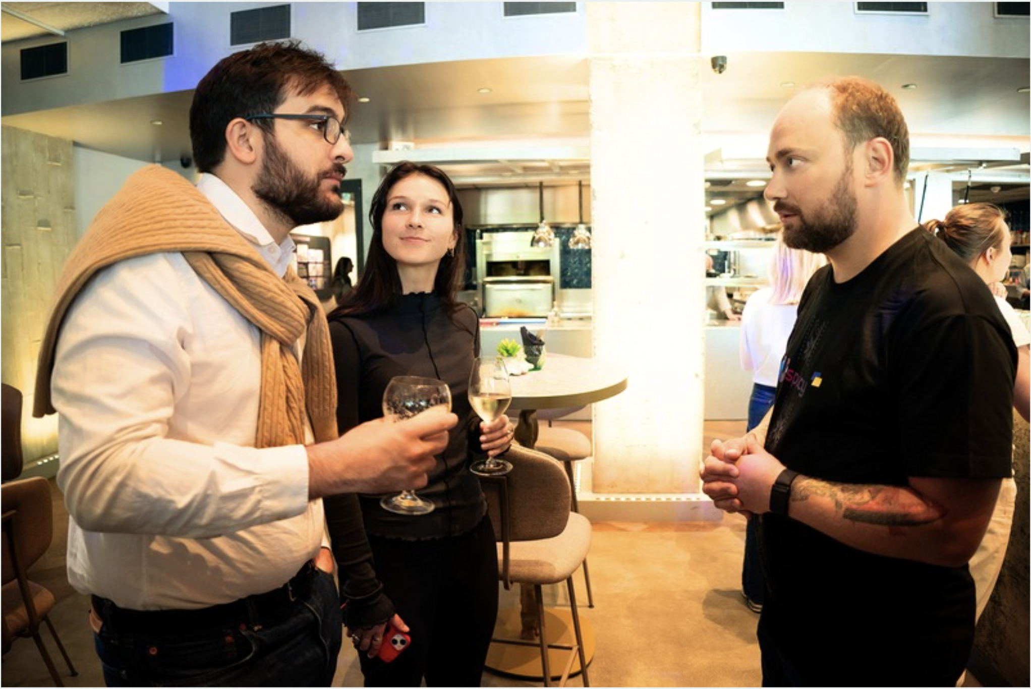 GreenAnt CEO Mario Simmaco and GreenAnt COO Anya Begue enjoy a social break at a recent conference