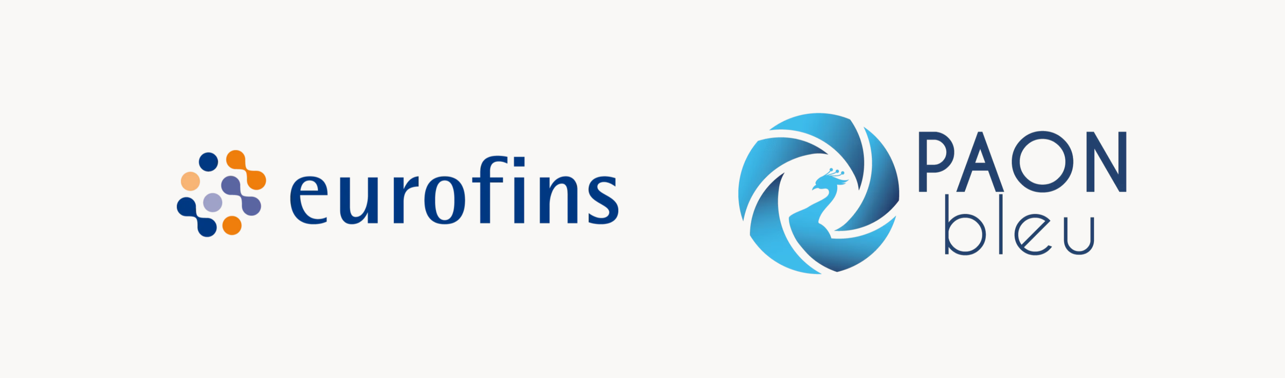Eurofins and Paon Bleu partner logos side-by-side