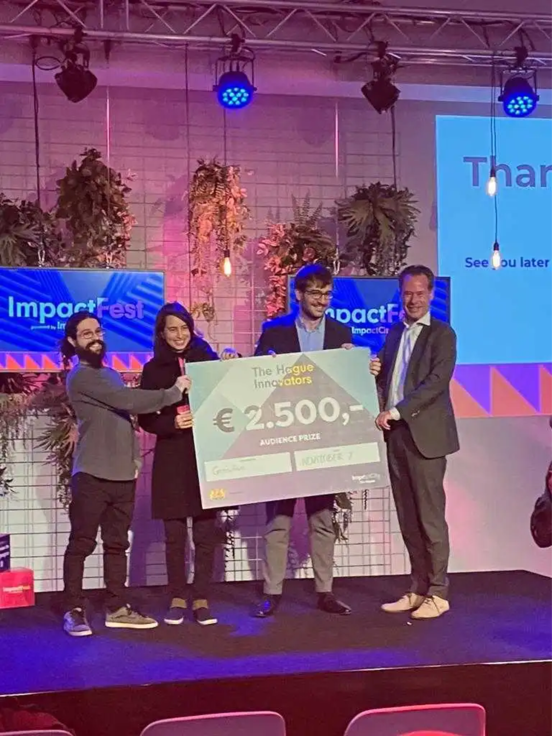 Group photo of ImpactCity's The Hague Innovators ImpactFest awardees