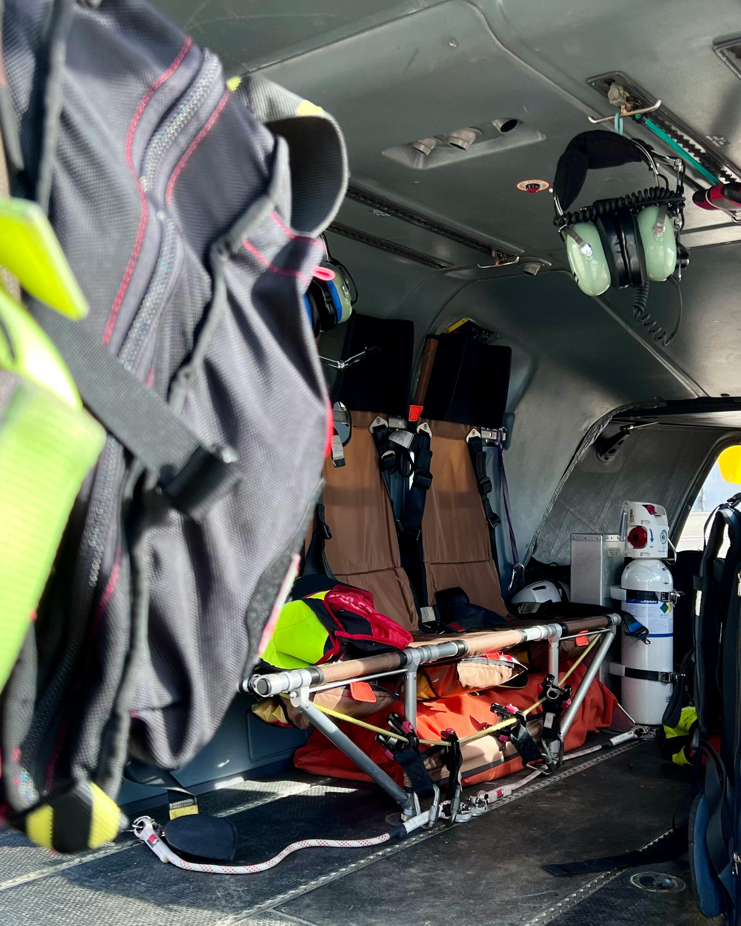 Stock photo of the interior of a rescue vehicle