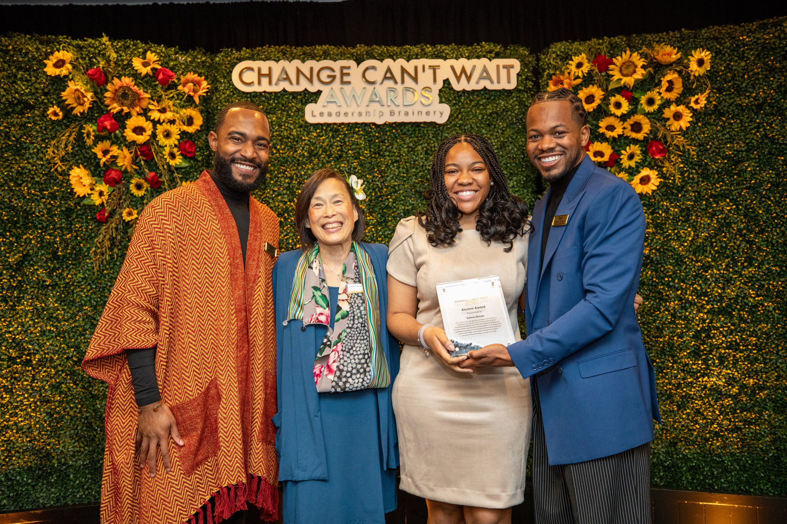 Leadership Brainery Change Can't Wait Awards with Jonathan Allen, Catherine Wong, Valeria Brown, and Derrick Young Jr