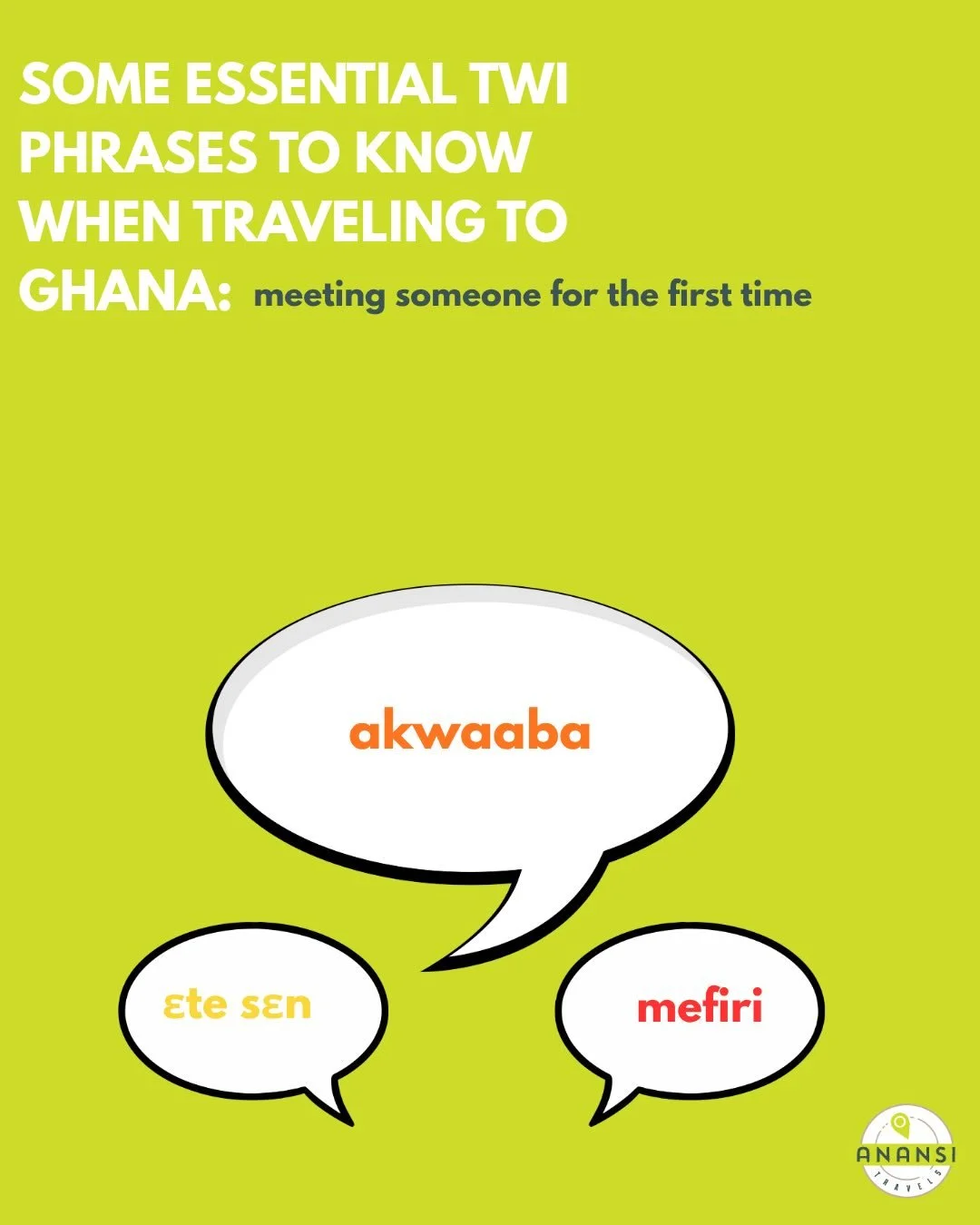An exciting part of traveling is experiencing new culture and one of the best ways to immerse yourself is by speaking the local language. 

Here are some essential phrases to know when traveling to Ghana!

Applications are open for our summer study a