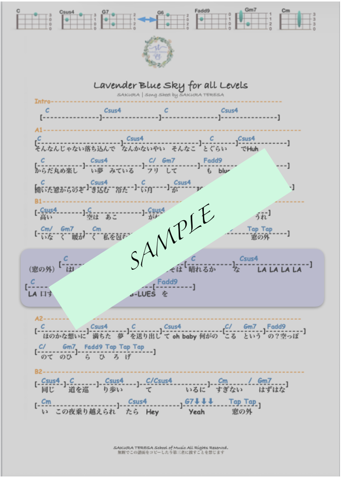Catch some waves with solo for advanced　(Ukulele)