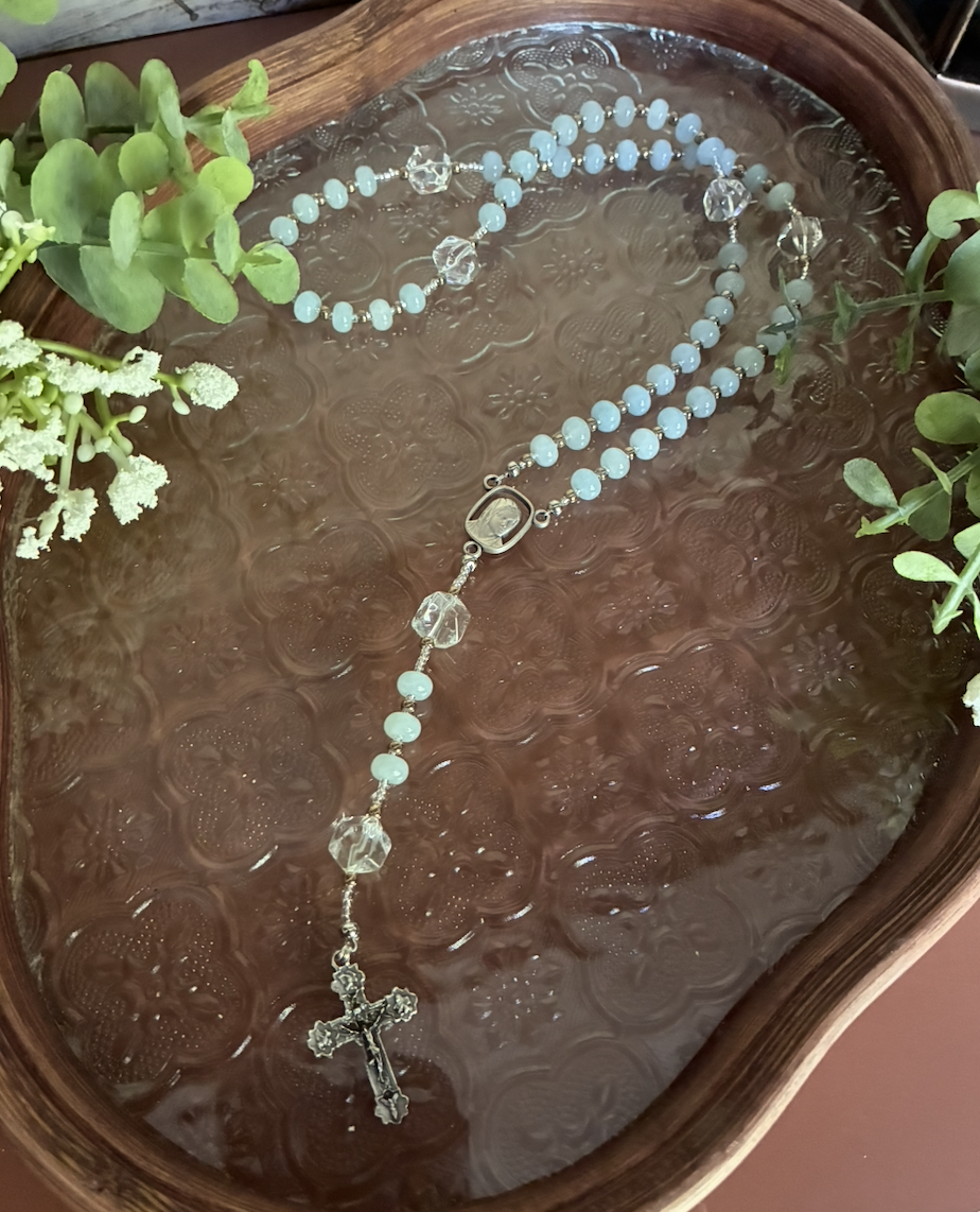 ロザリオ（Aquamarine Quartz)