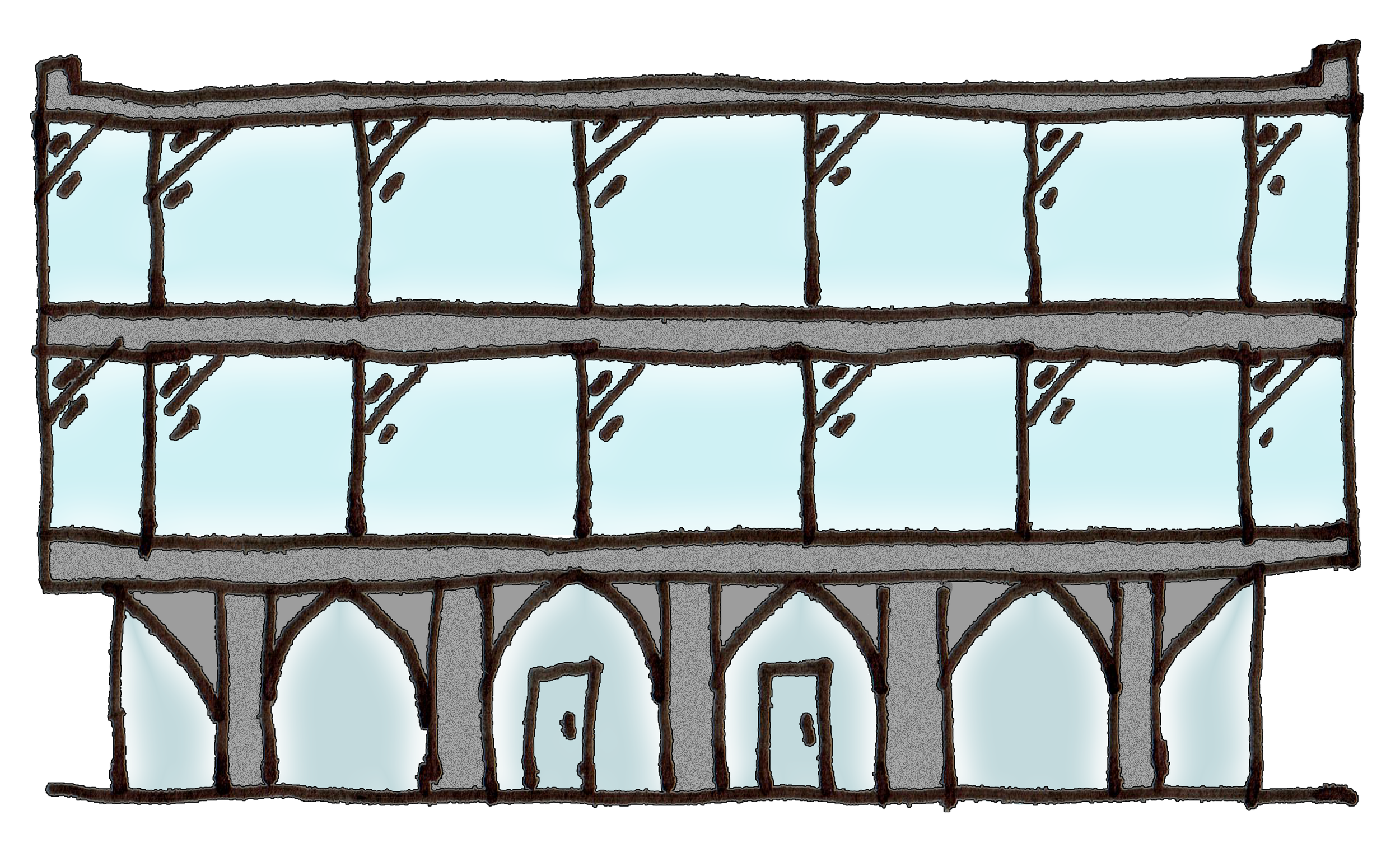 Sketch representing potential office building