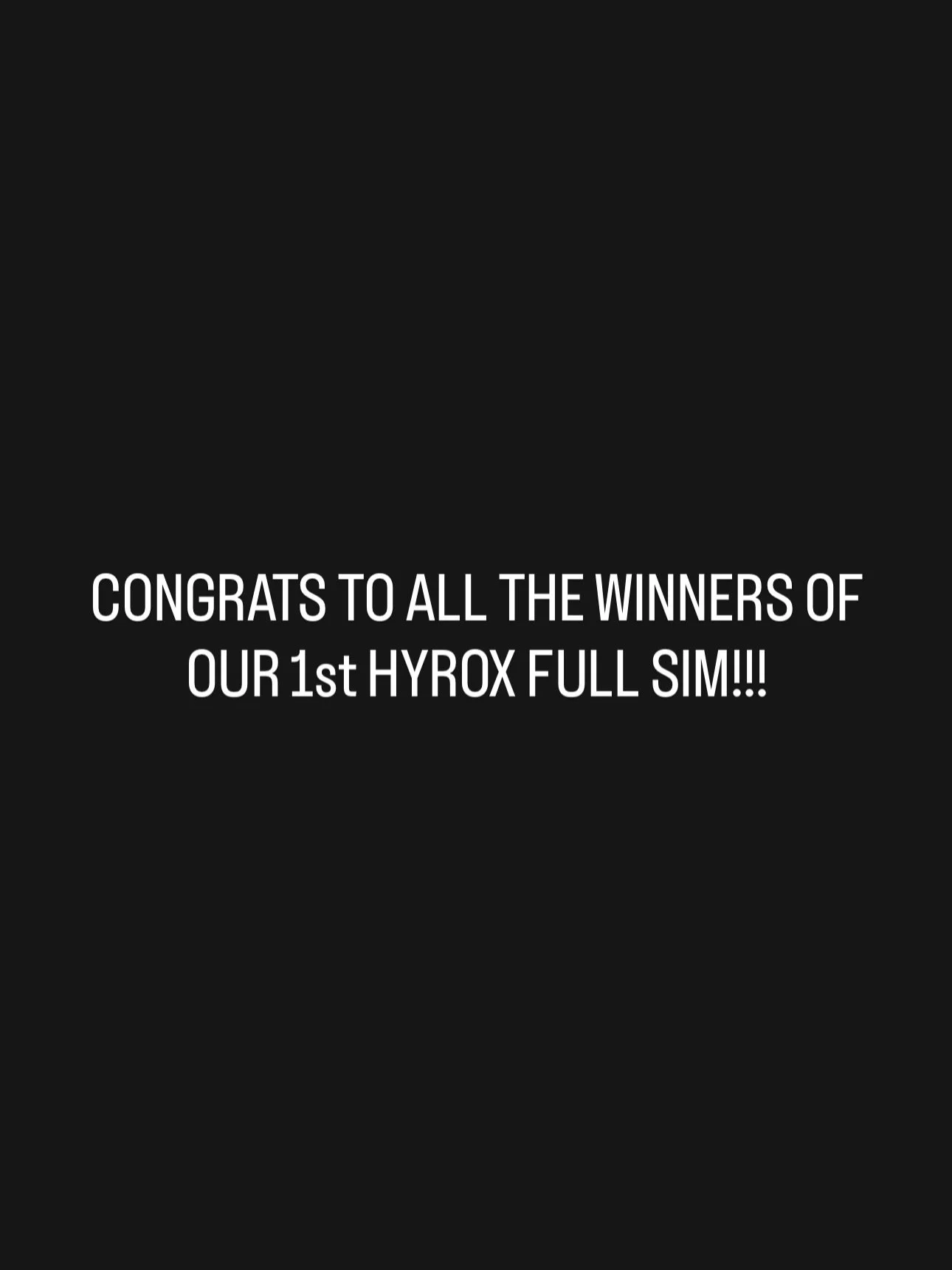 Congrats to all the winners of our 1st HYROX FULL SIM!!! You can pick up your medals in case you missed the awarding ceremony🎖️

See you guys on our next sim! 

#hyrox #hyroxtraining #fullsim #woodlandhills #repinmotion