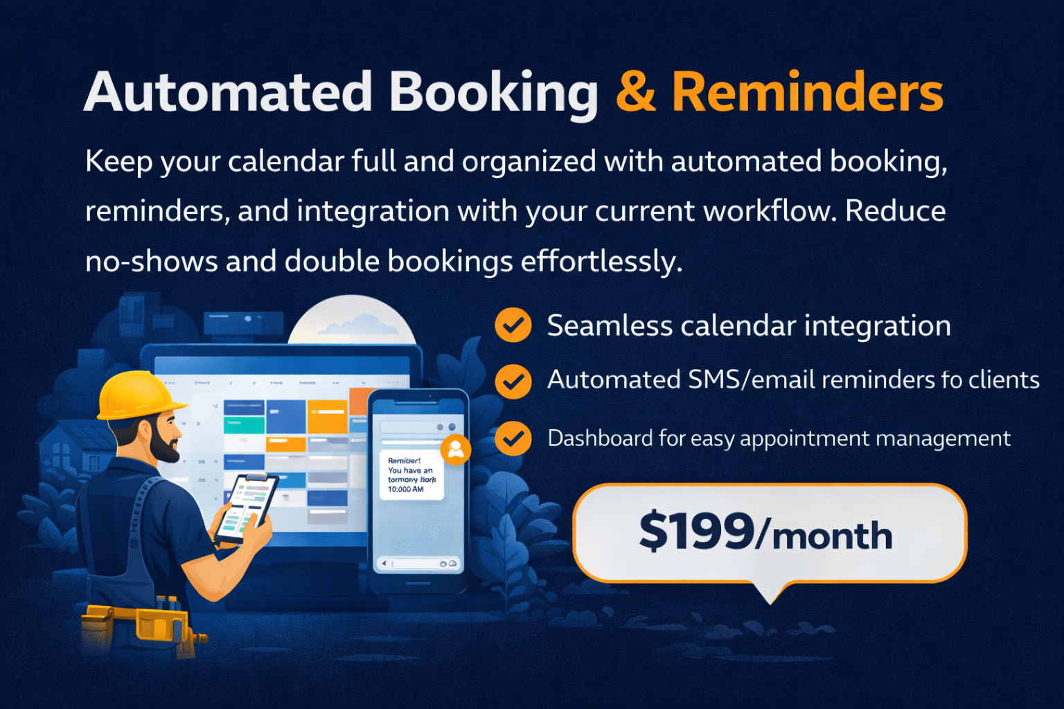 Automated Appointment Scheduling – Monthly Package