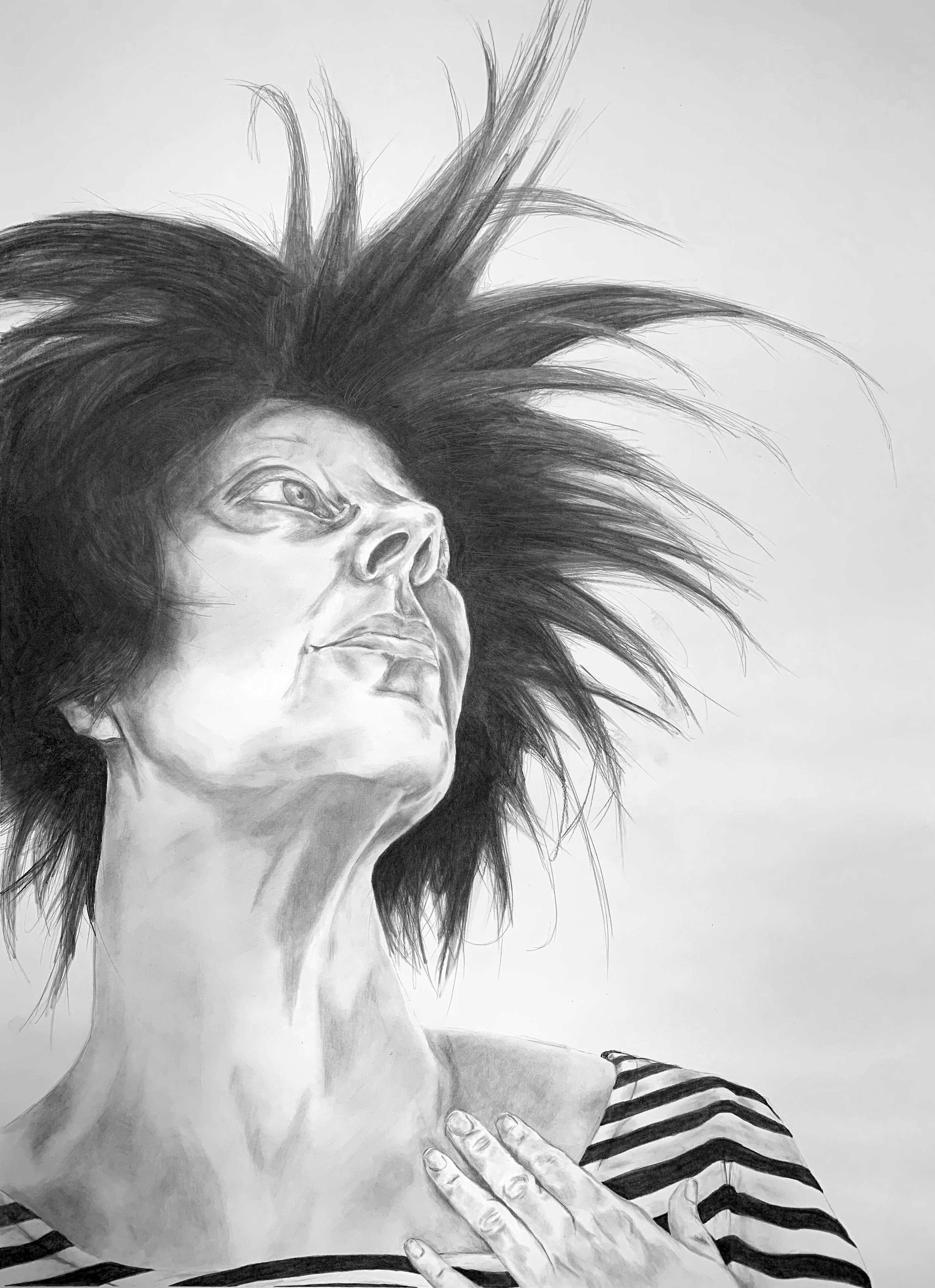 Self Portrait (Howl) - Drawings From A Beat Hotel - 33" x 44" - 2023