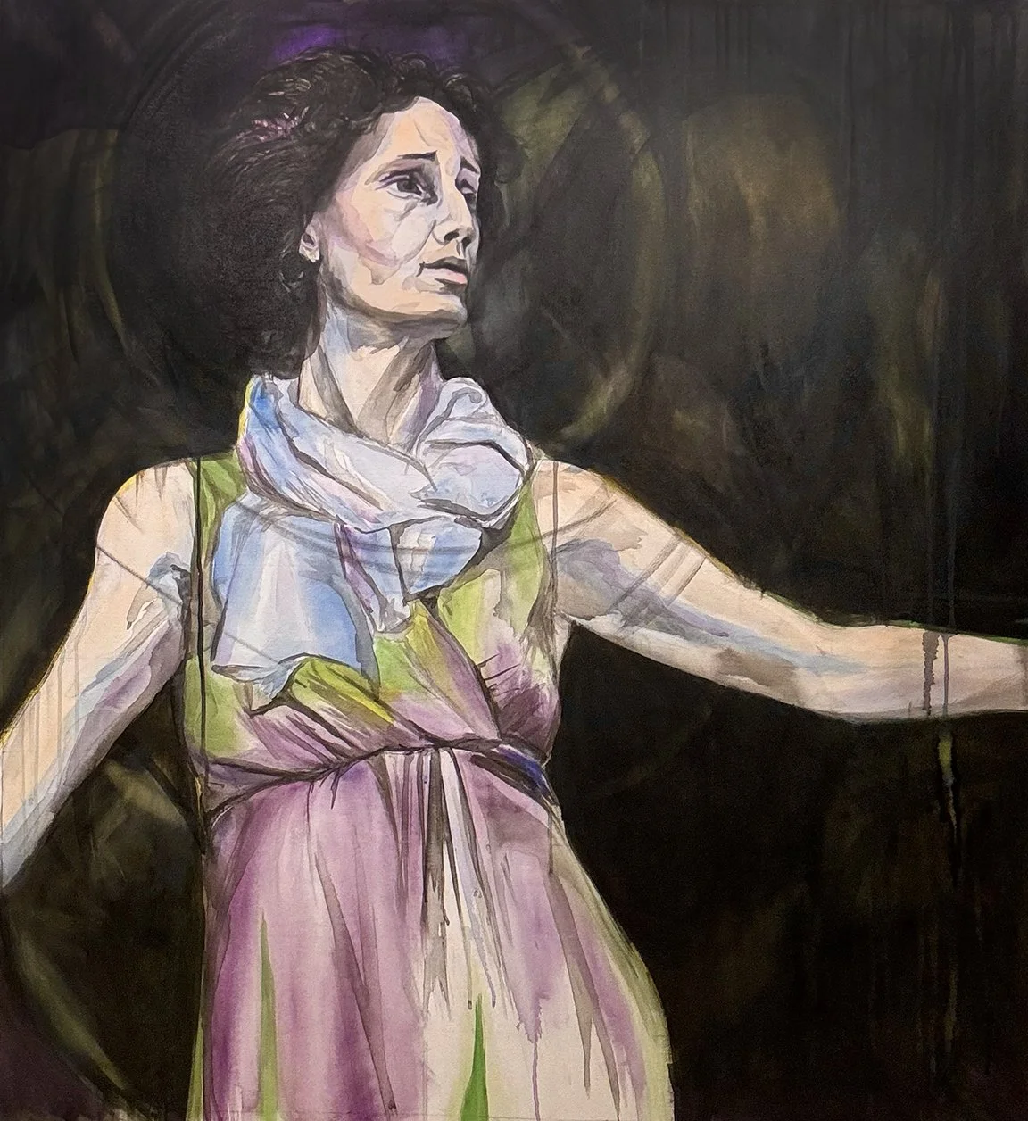 The Blind Poet (Howls) - 44" x 46" - 2024