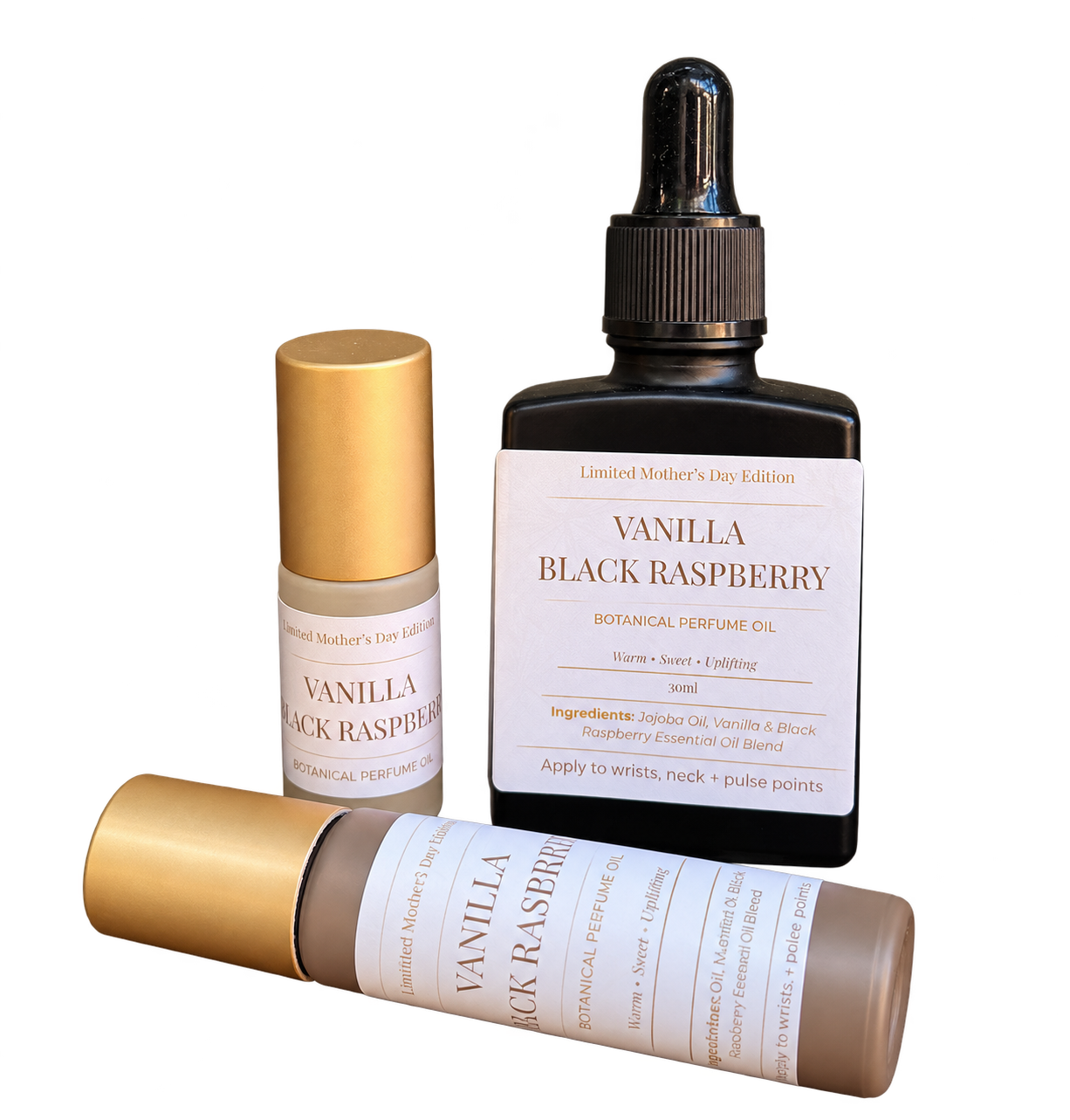 Natural Perfume Oil - Vanilla Black Raspberry