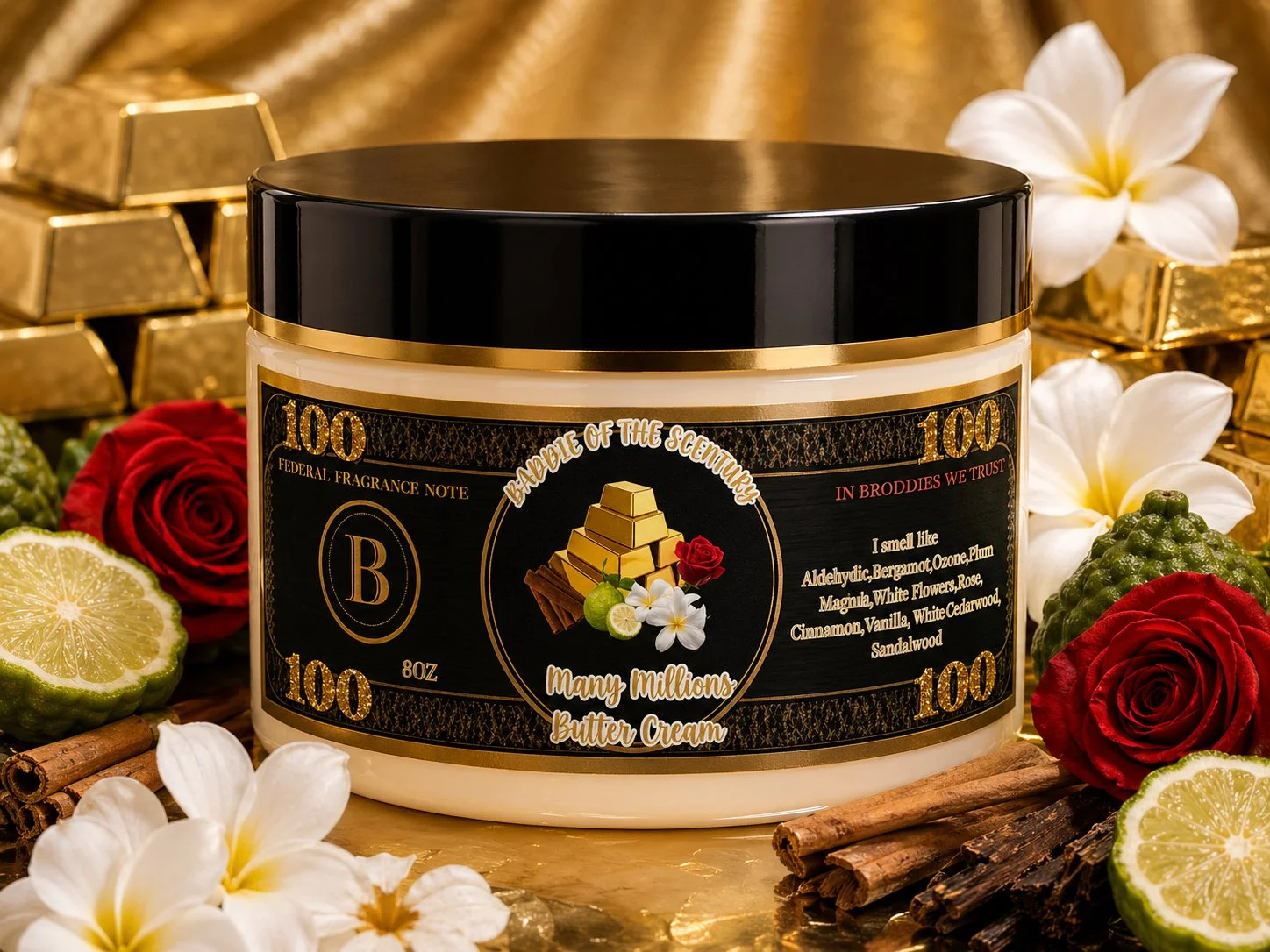 Many Millions creme de la broddie butter cream 8oz