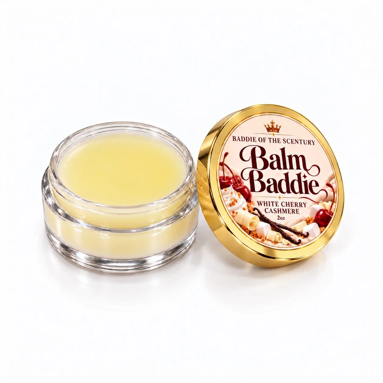 White Cherry Cashmere Balm Baddie 2oz